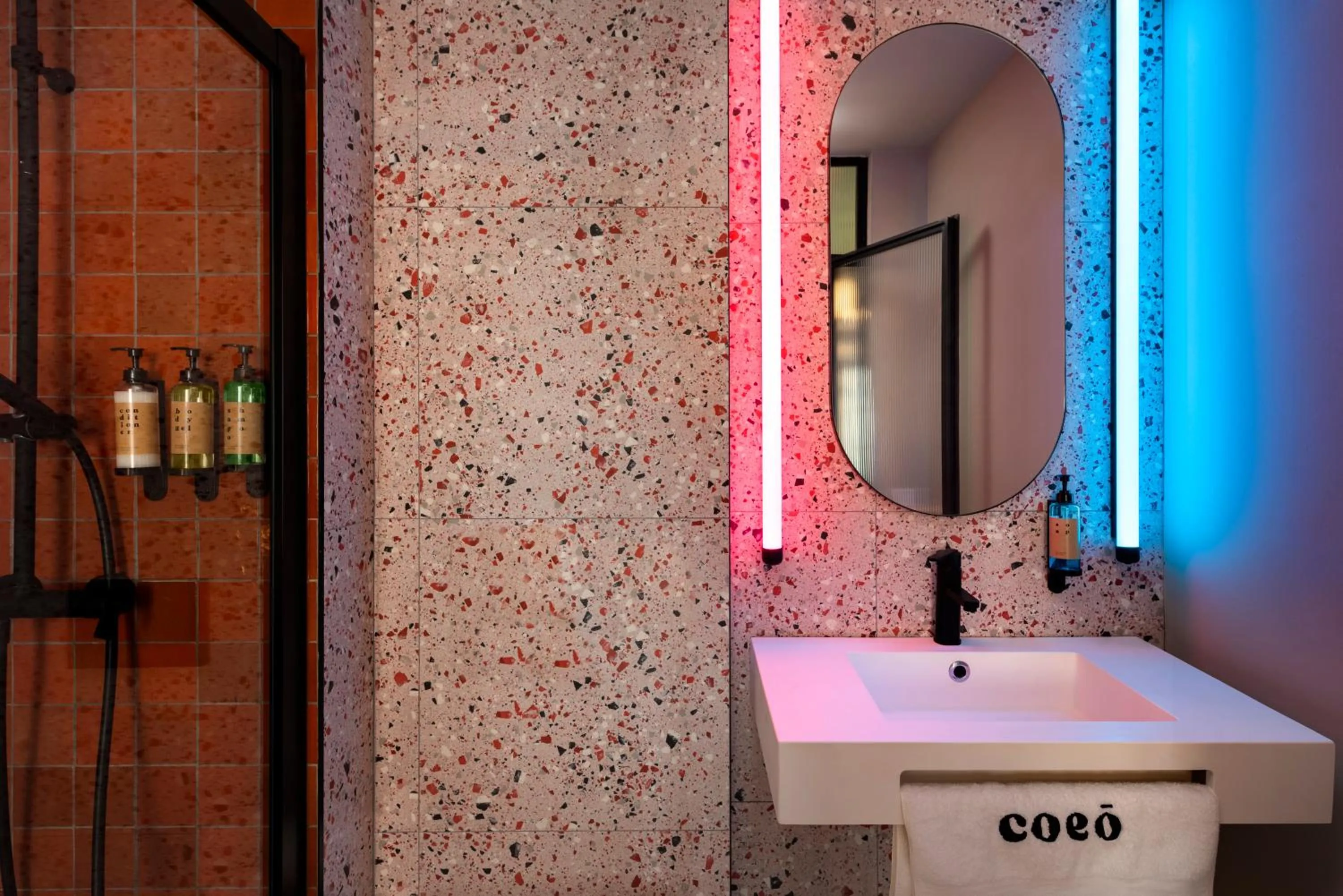 Shower in Coeo Peña Design Apartments