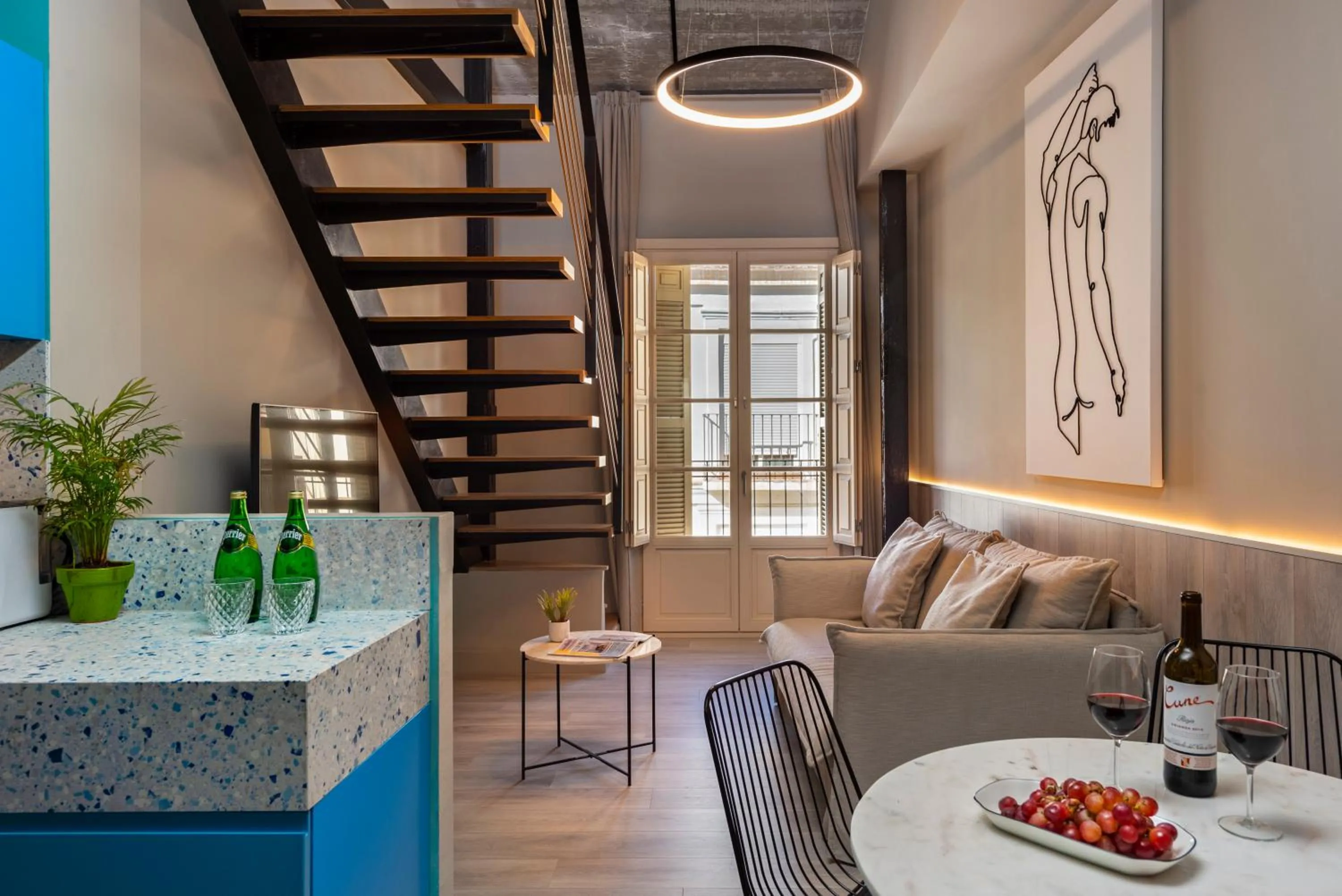 Seating area in Coeo Peña Design Apartments