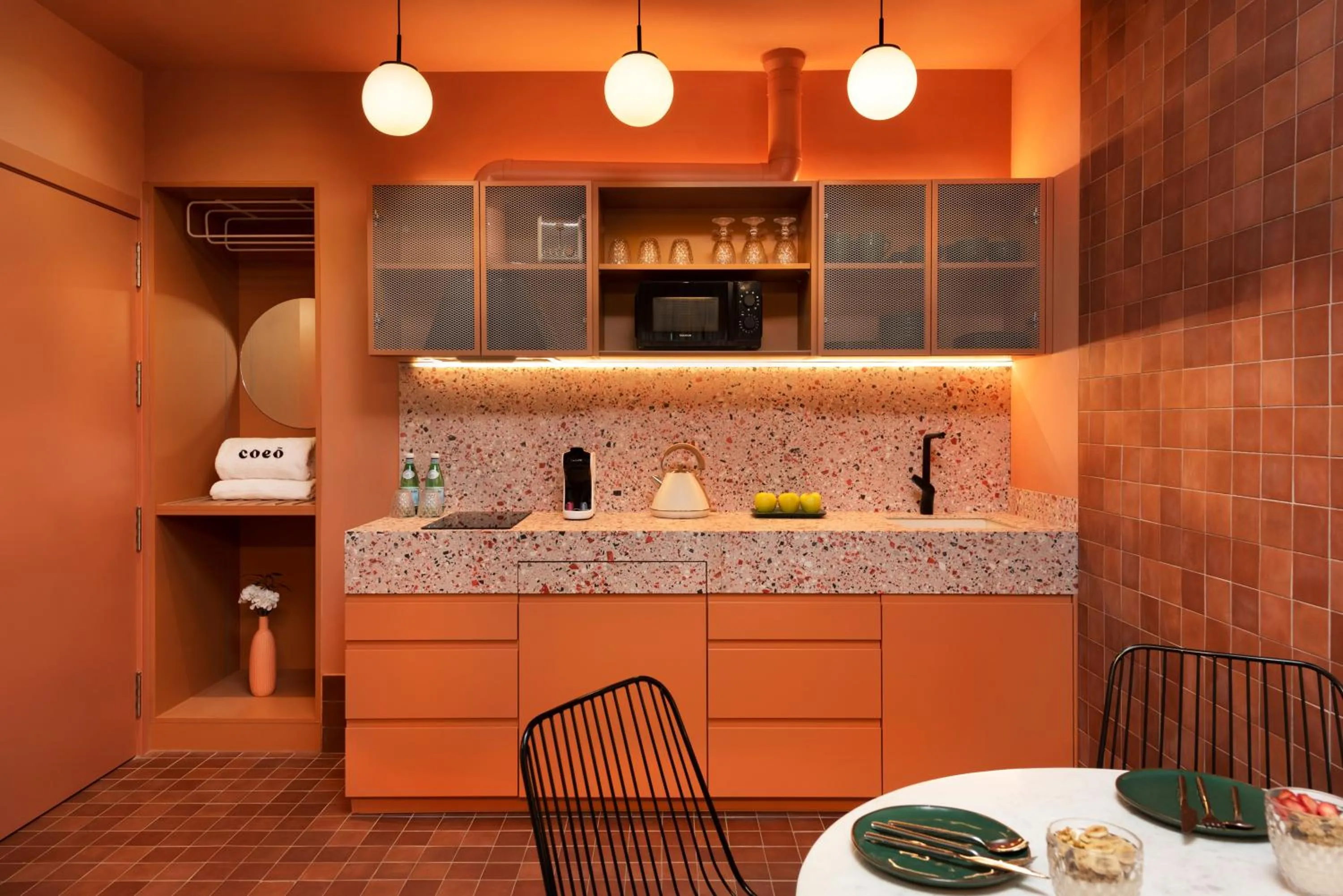 kitchen in Coeo Peña Design Apartments