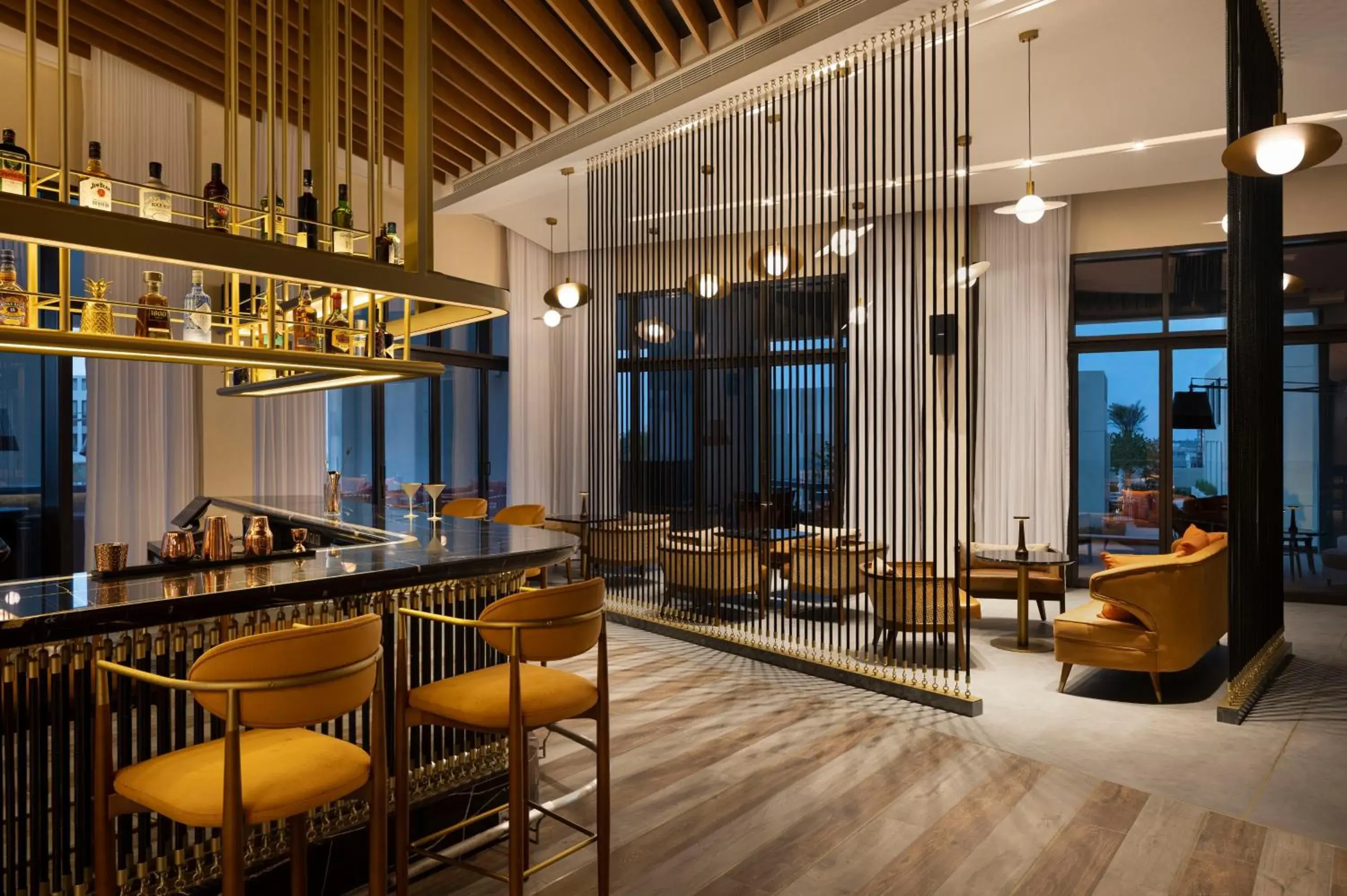 Lounge or bar in Jumeirah Gulf of Bahrain Lounge or bar in Jumeirah Gulf of Bahrain