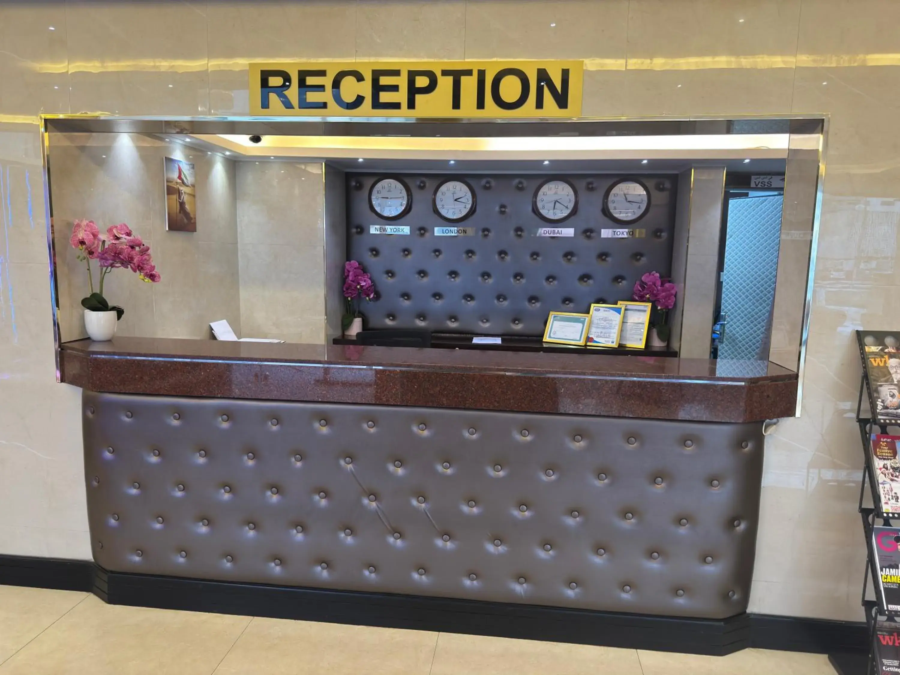 Lobby or reception in Orchid Hotel Deira Lobby or reception in Orchid Hotel Deira