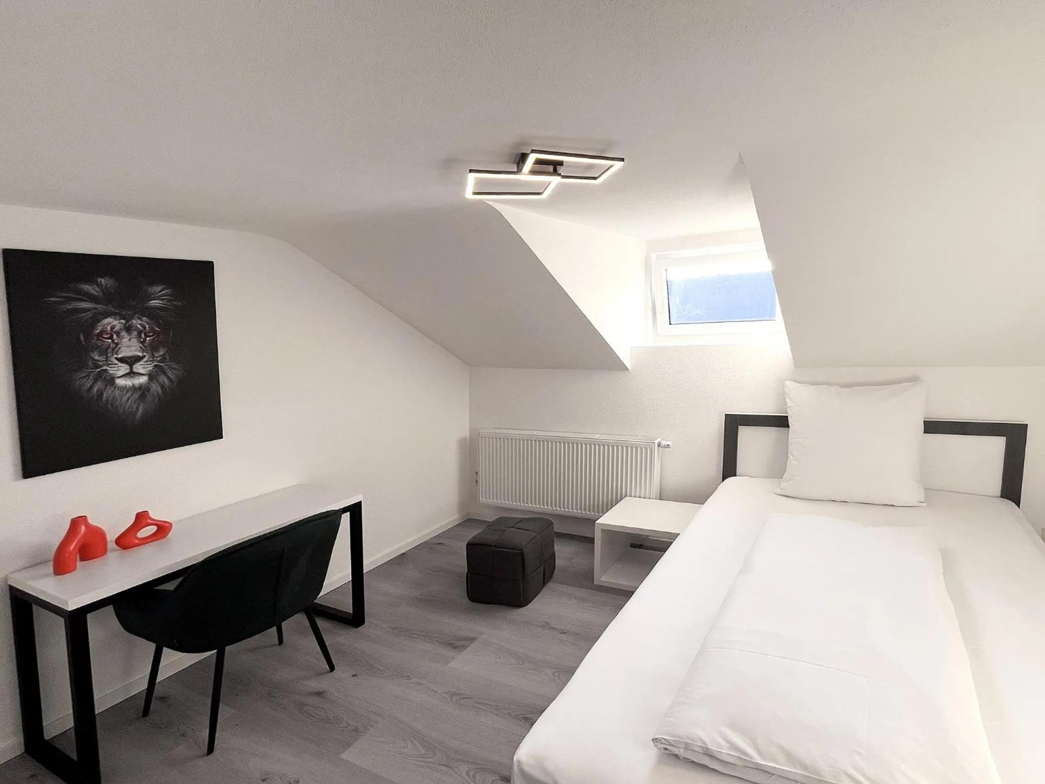 Photo of the whole room, Bed in DORMERO Hotel Reutlingen