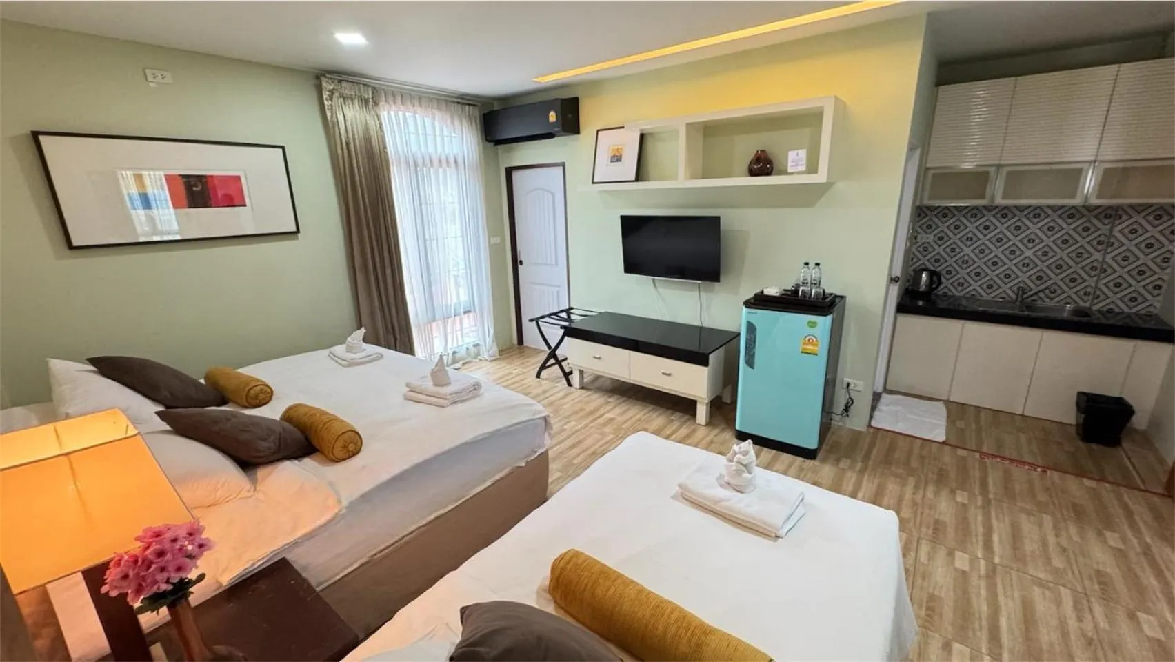 Bed in Daddy Dream Hotel and Residence
