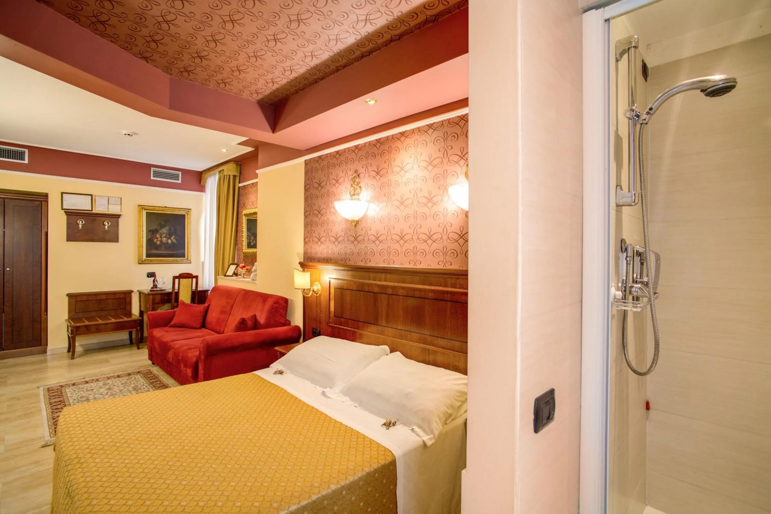 Toilet, Bed in Hotel Aurelius