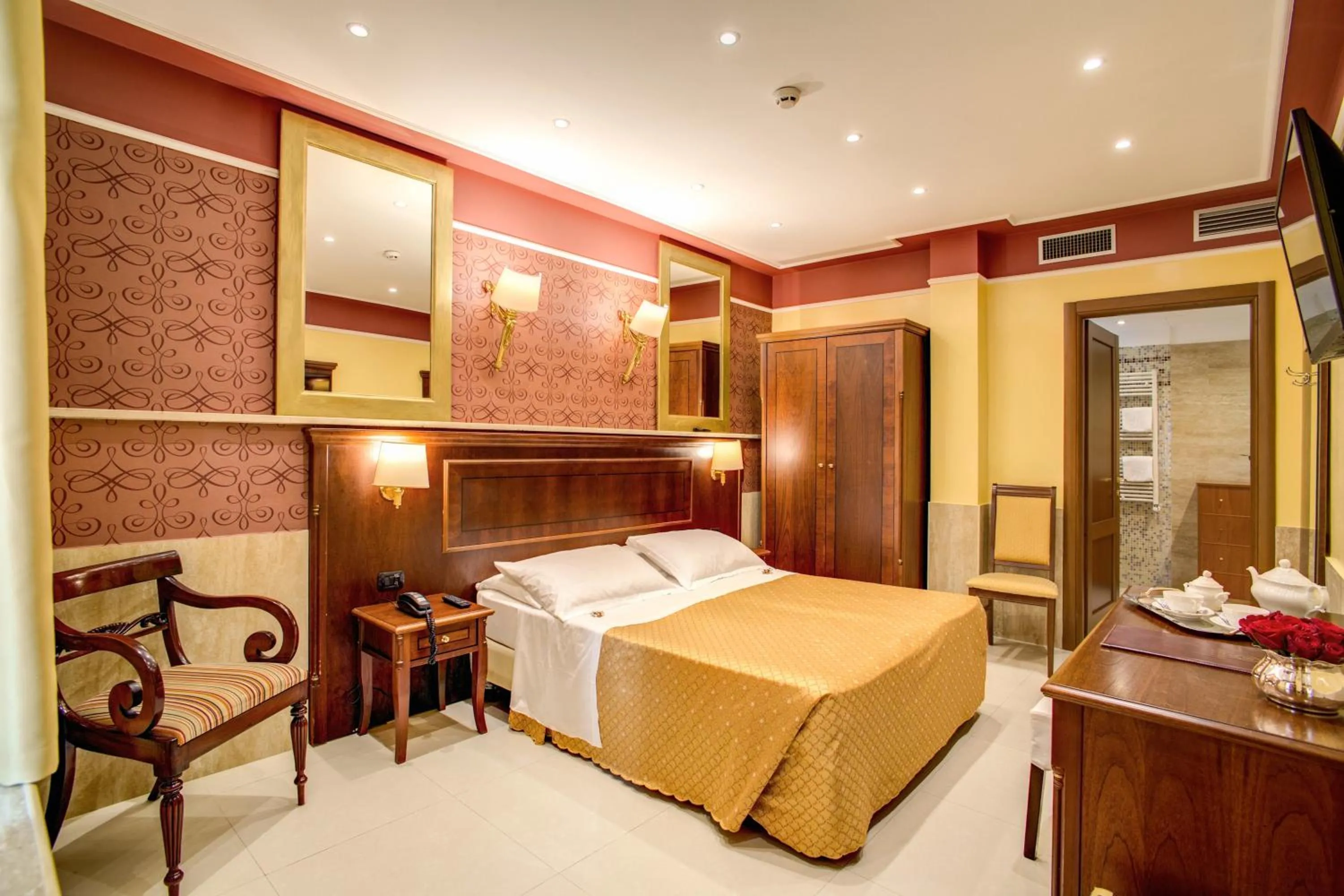 Bed in Hotel Aurelius