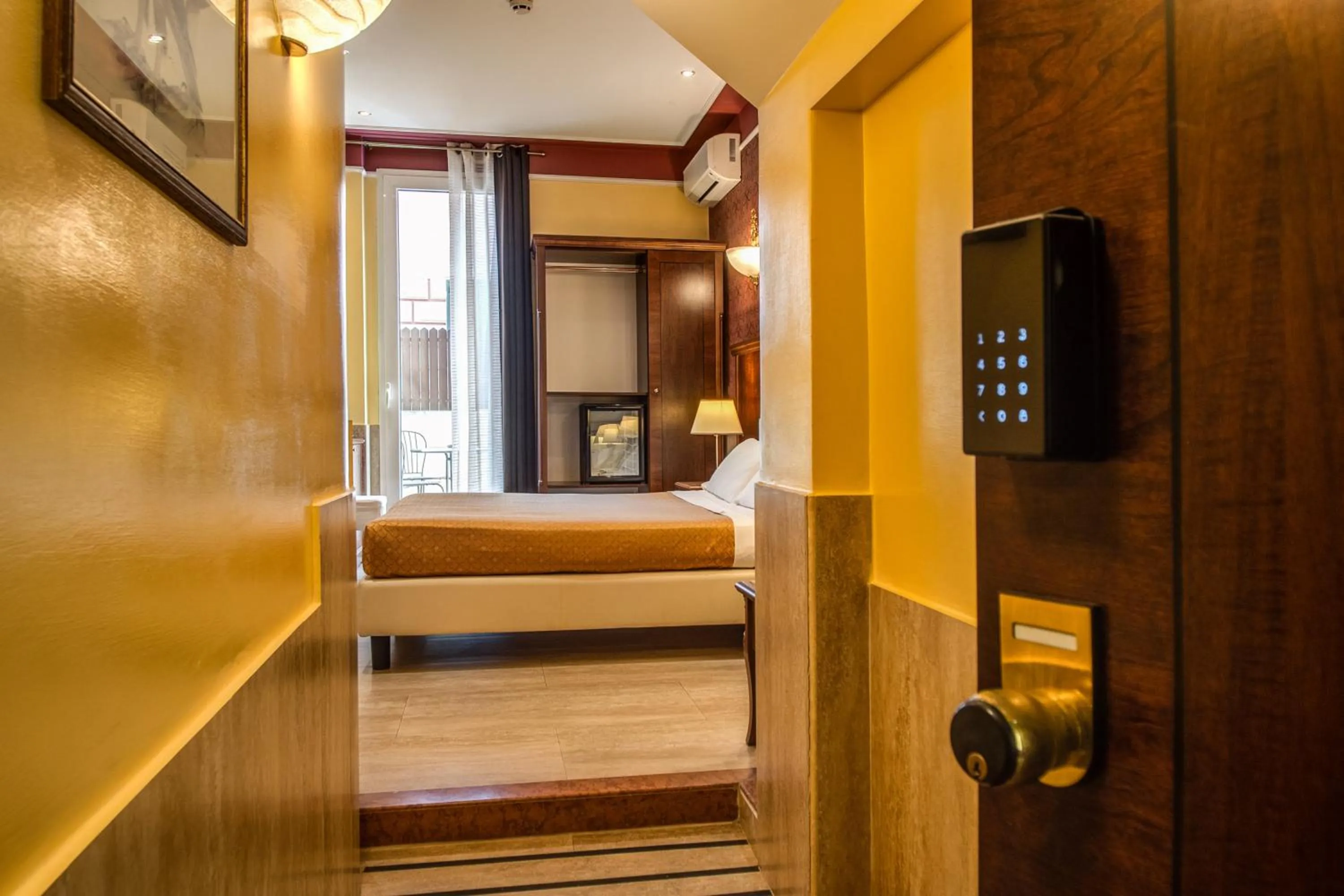 Bed in Hotel Aurelius