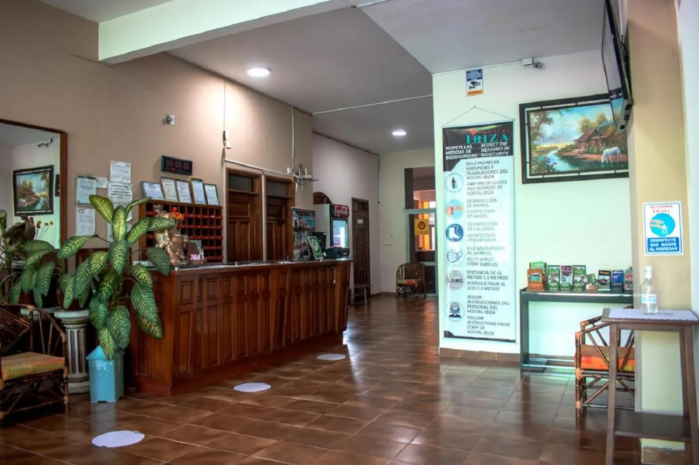 Lobby or reception in Hostal Ibiza
