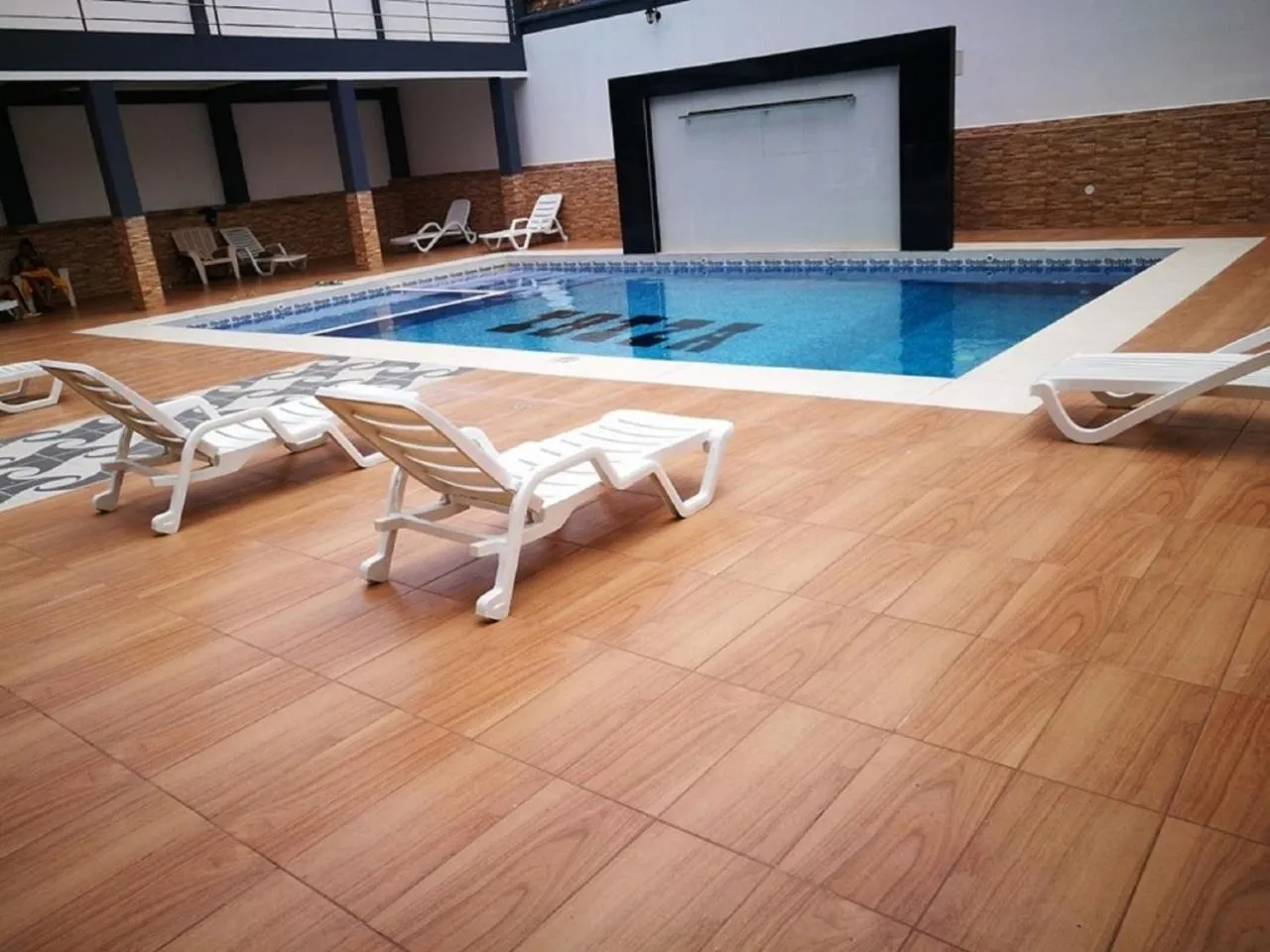 Pool view in Hostal Ibiza