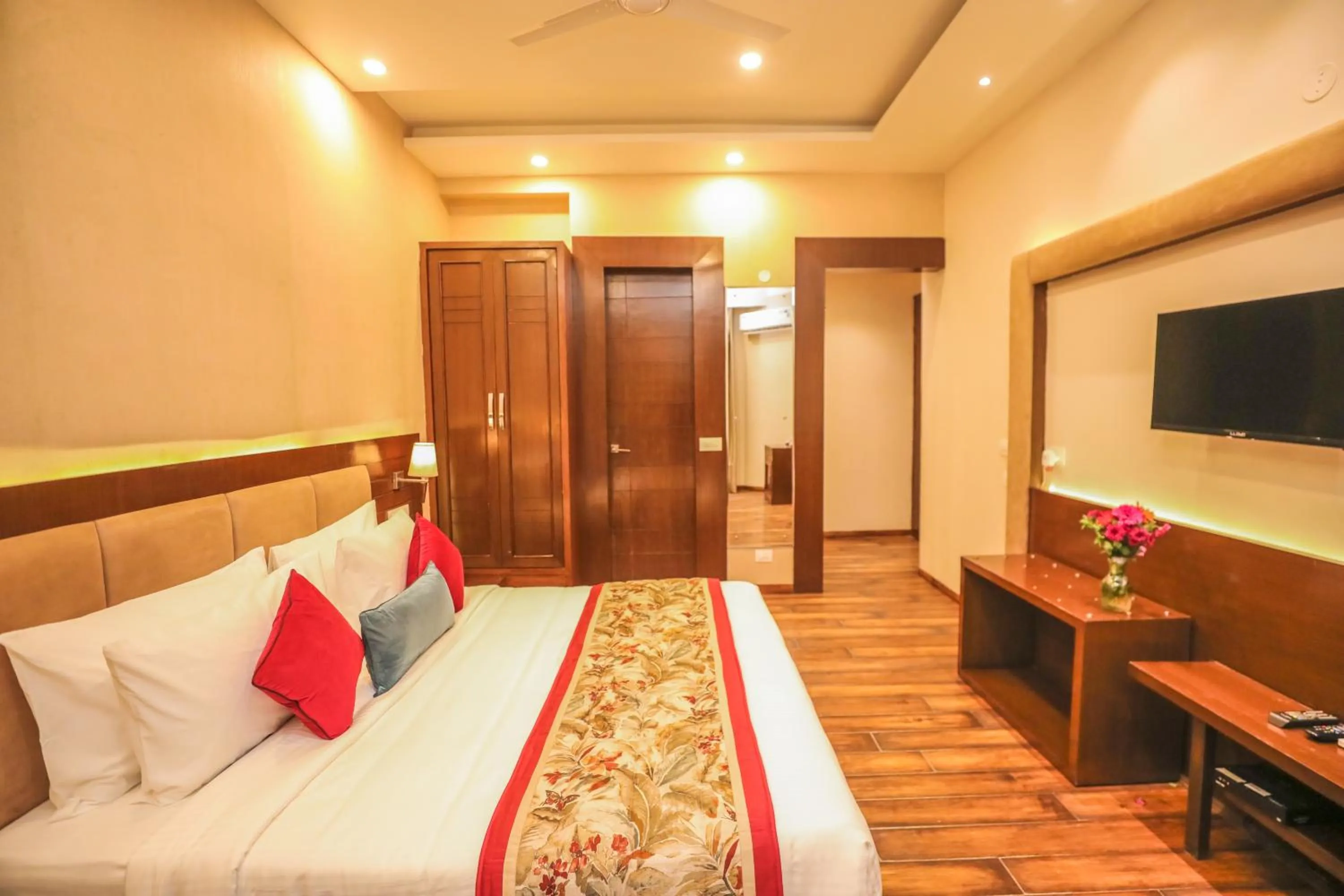 Bed in Regenta Resort Exotica Dharamshala on Hilltop