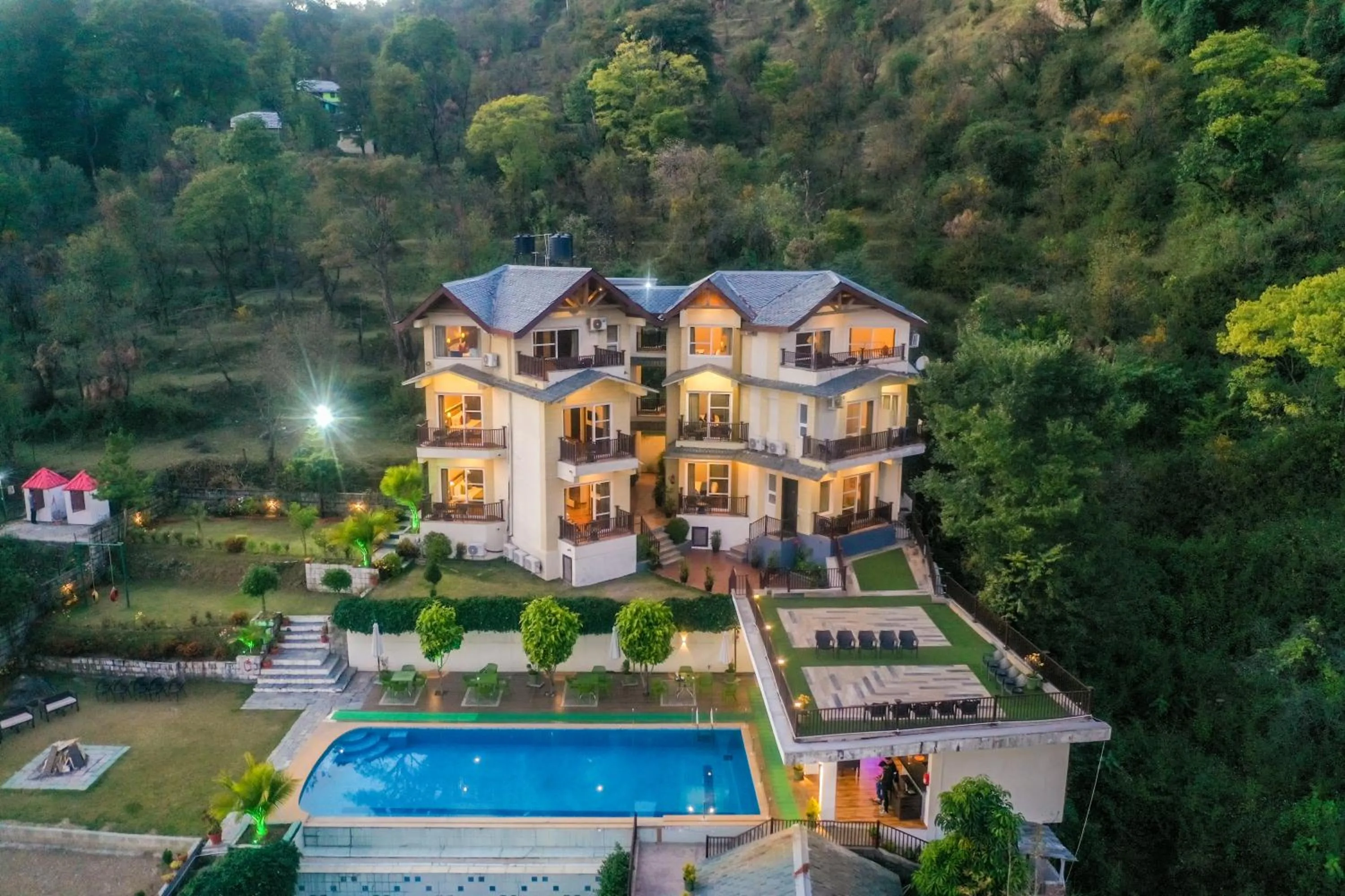 Mountain view in Regenta Resort Exotica Dharamshala on Hilltop