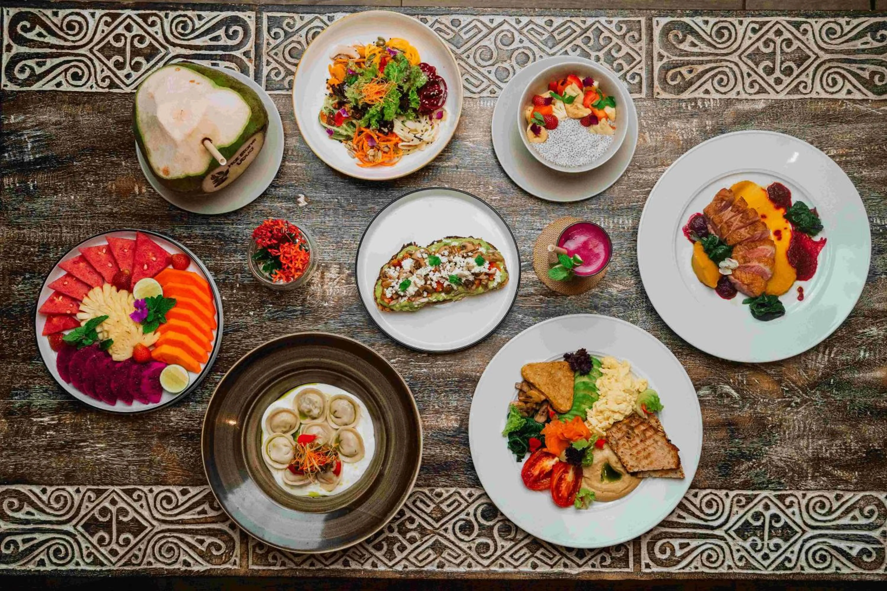 Food and drinks in Hot Stone Club Ubud