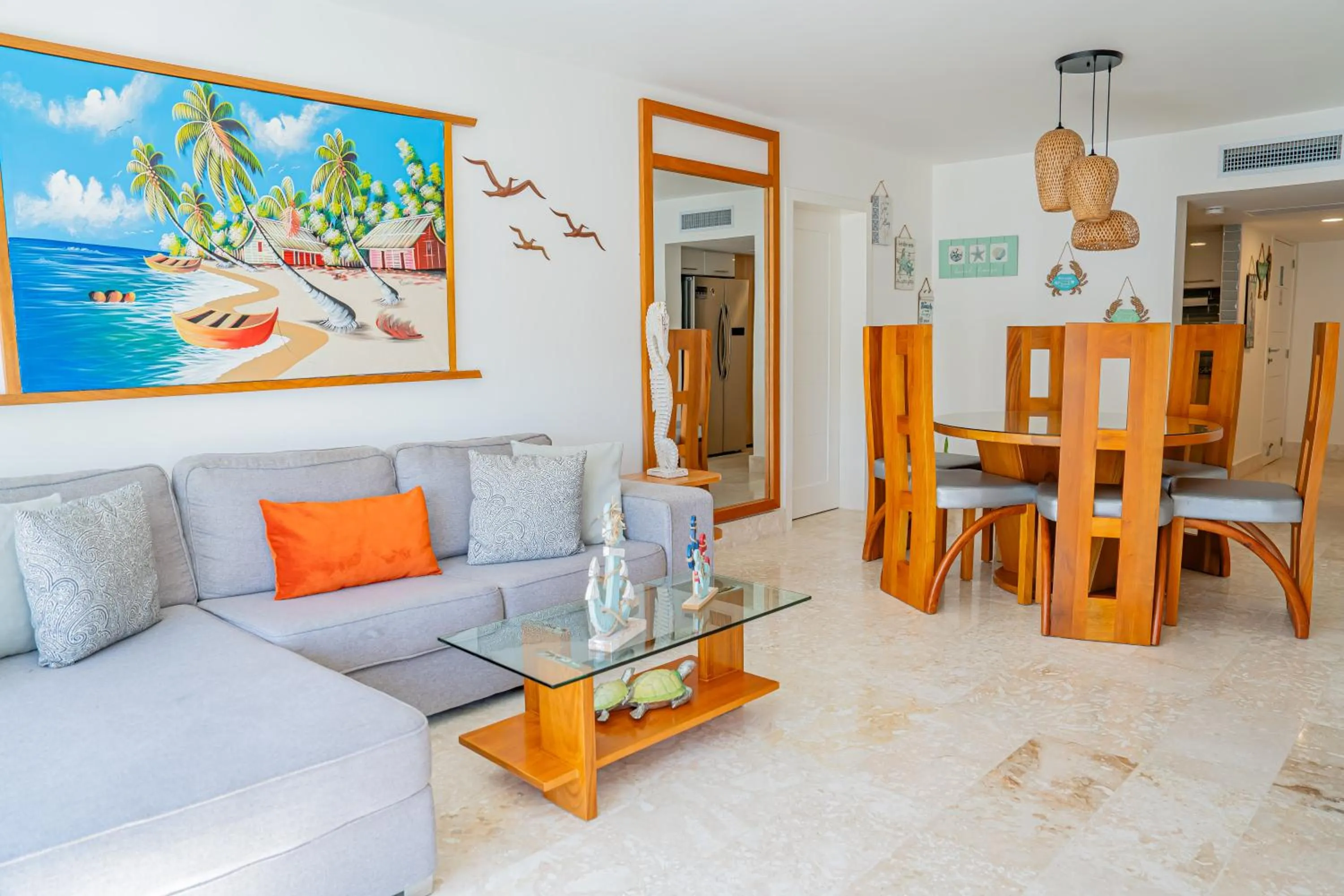 Living room in Xeliter Green One Playa Dorada