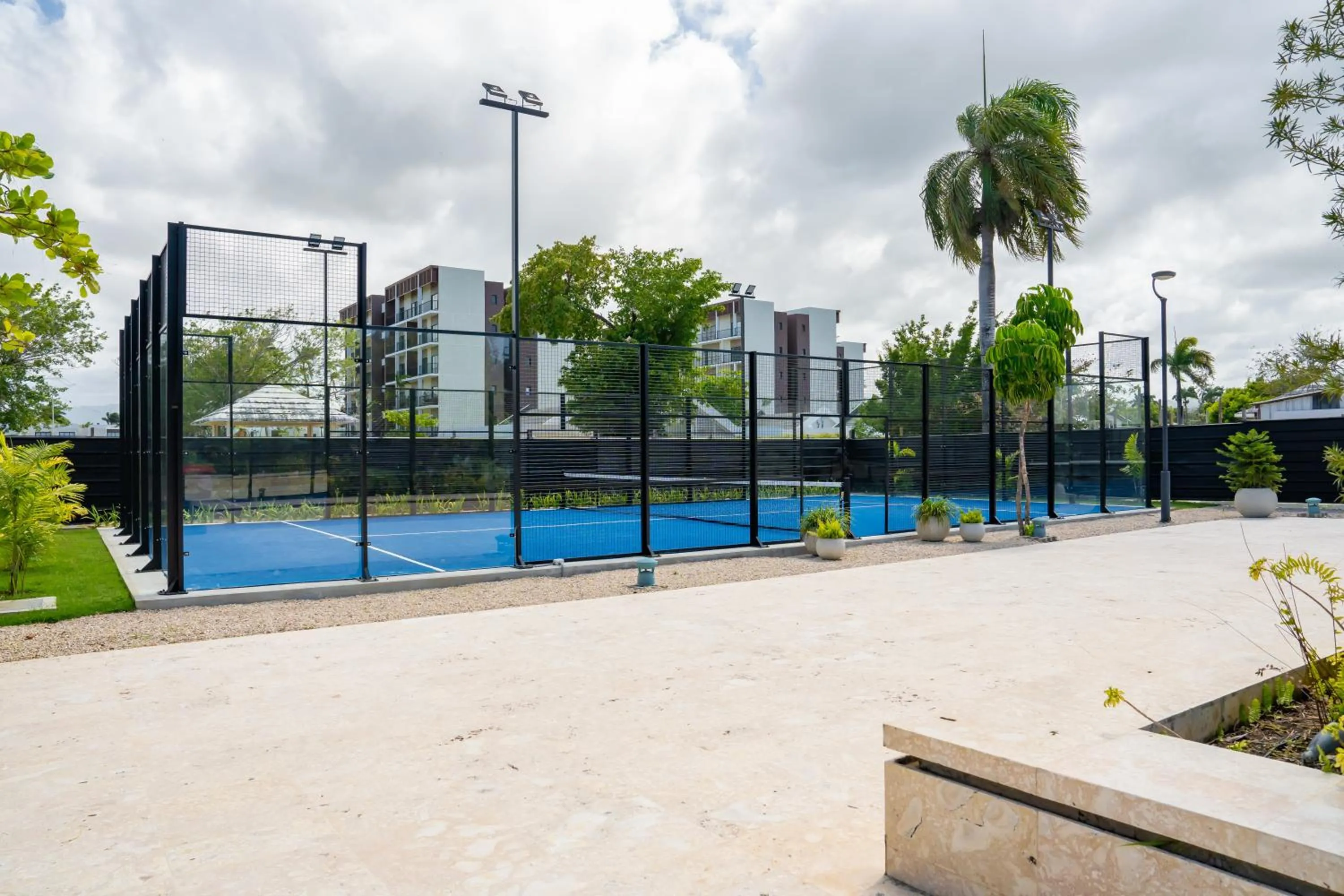 Tennis court in Xeliter Green One Playa Dorada