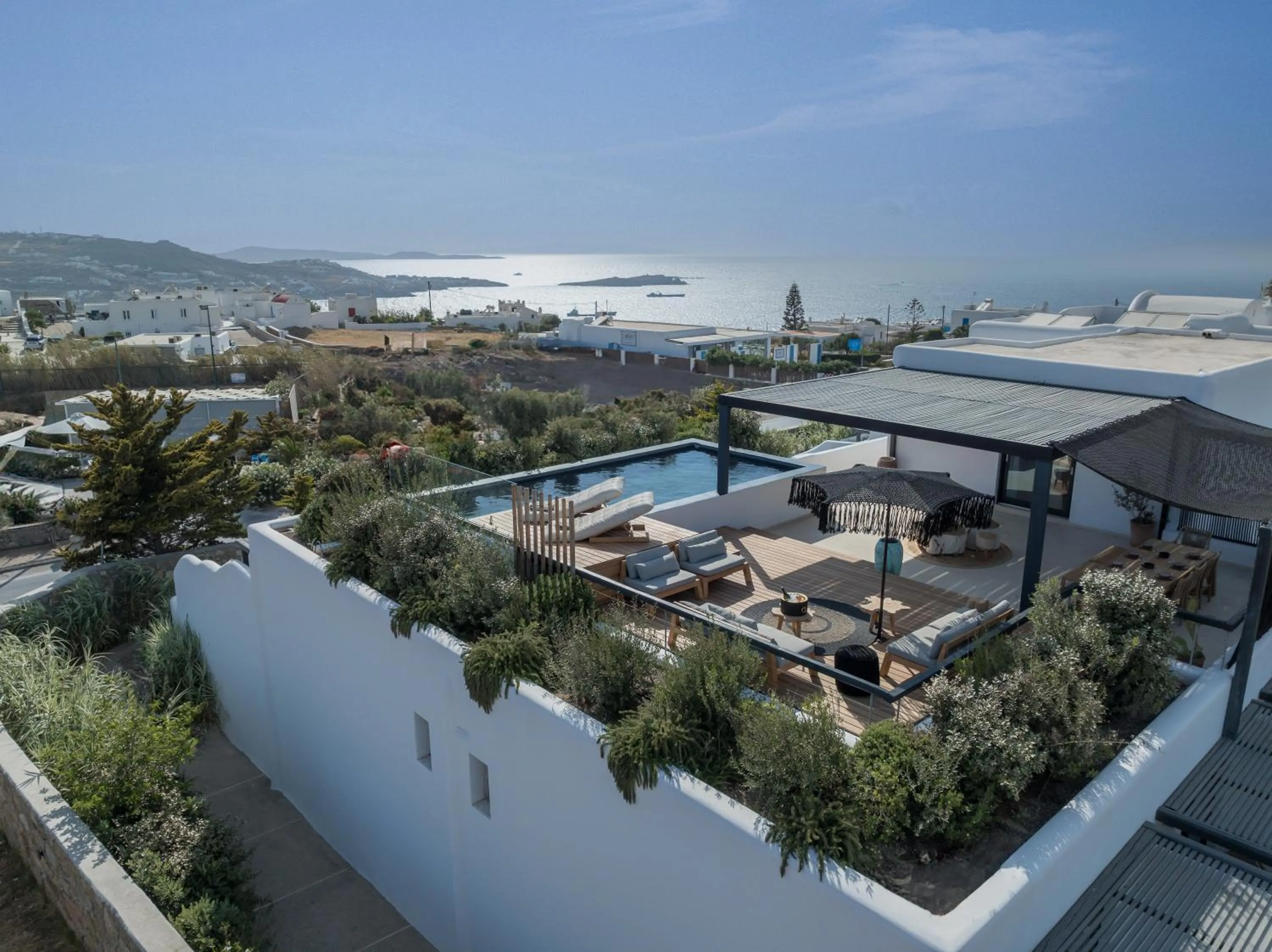 Balcony/Terrace in Asty Mykonos Hotel & Spa - World of One Hotel Group