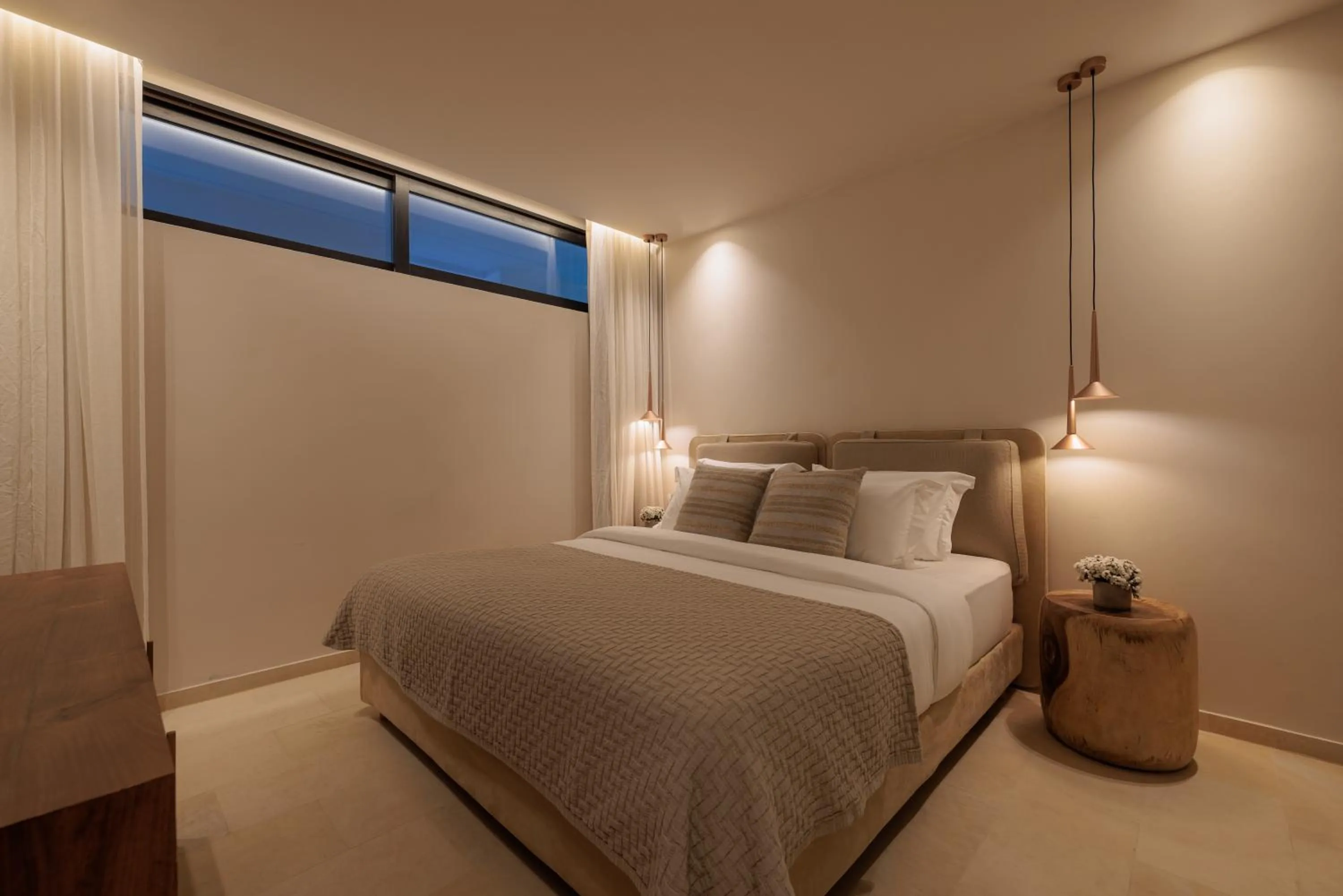 Bedroom, Bed in Asty Mykonos Hotel & Spa - World of One Hotel Group