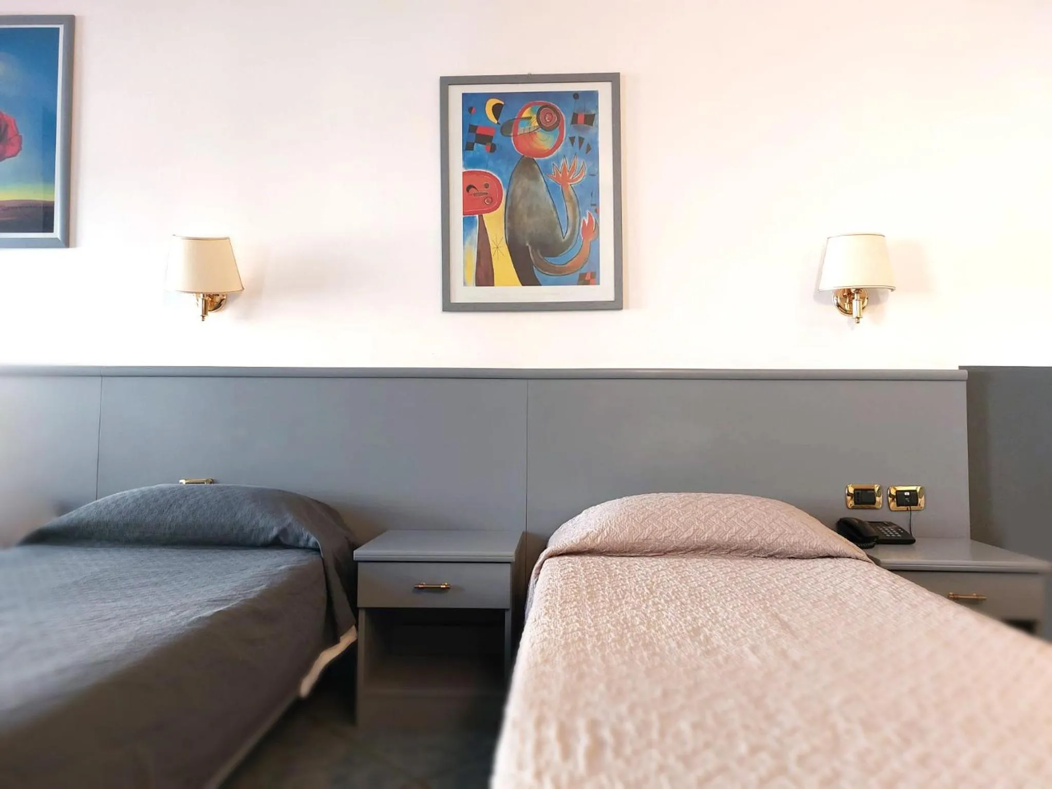 Bed in Hotel Vitruvio