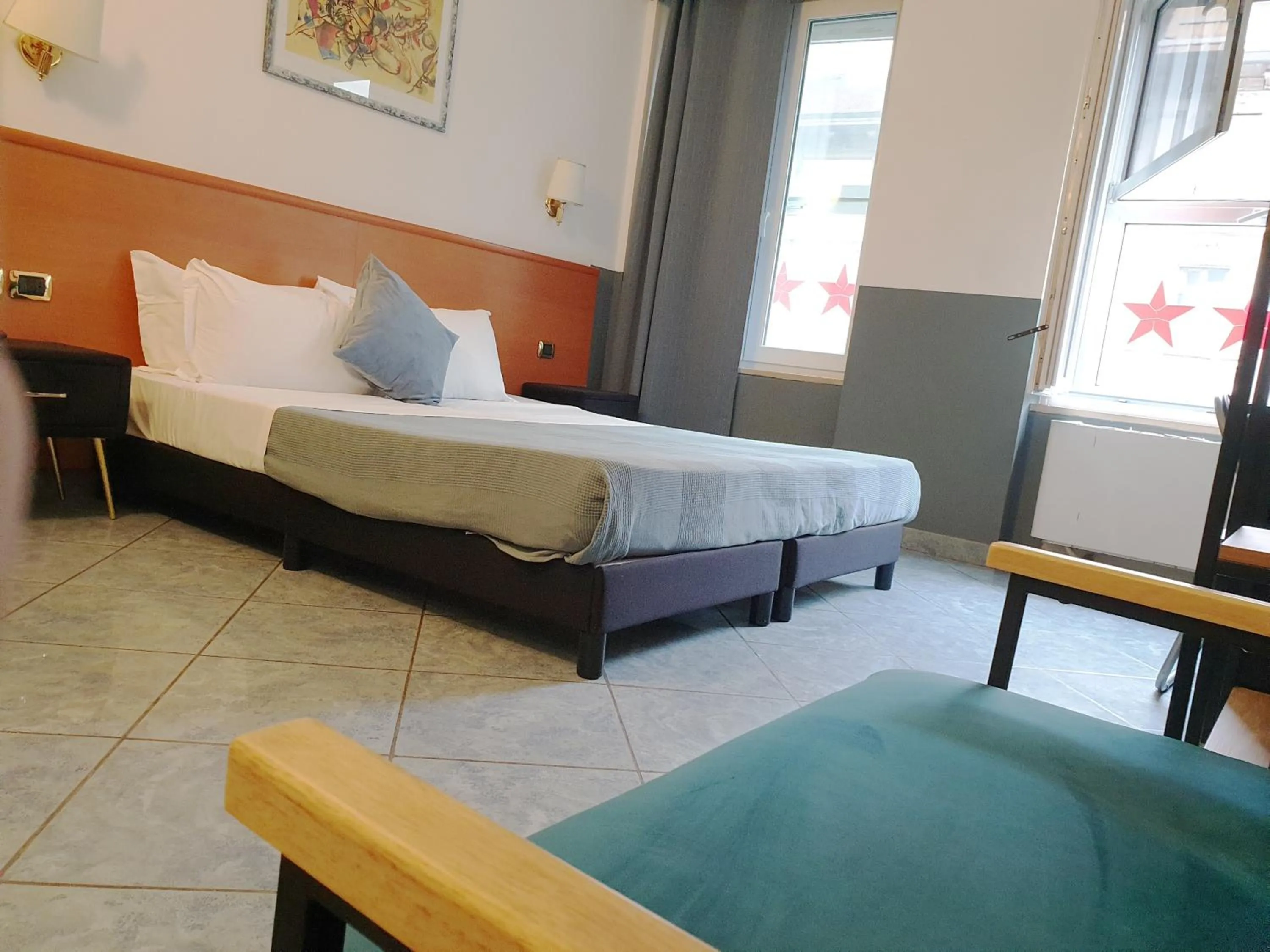 Bed in Hotel Vitruvio