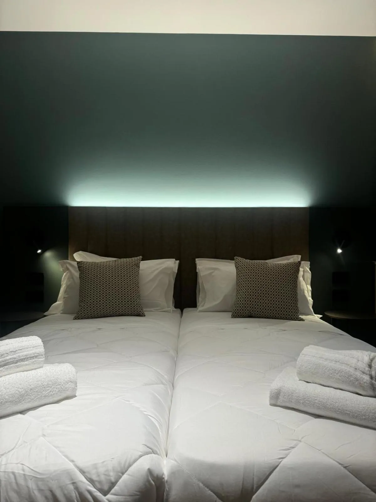 Bed in Hotel Vitruvio