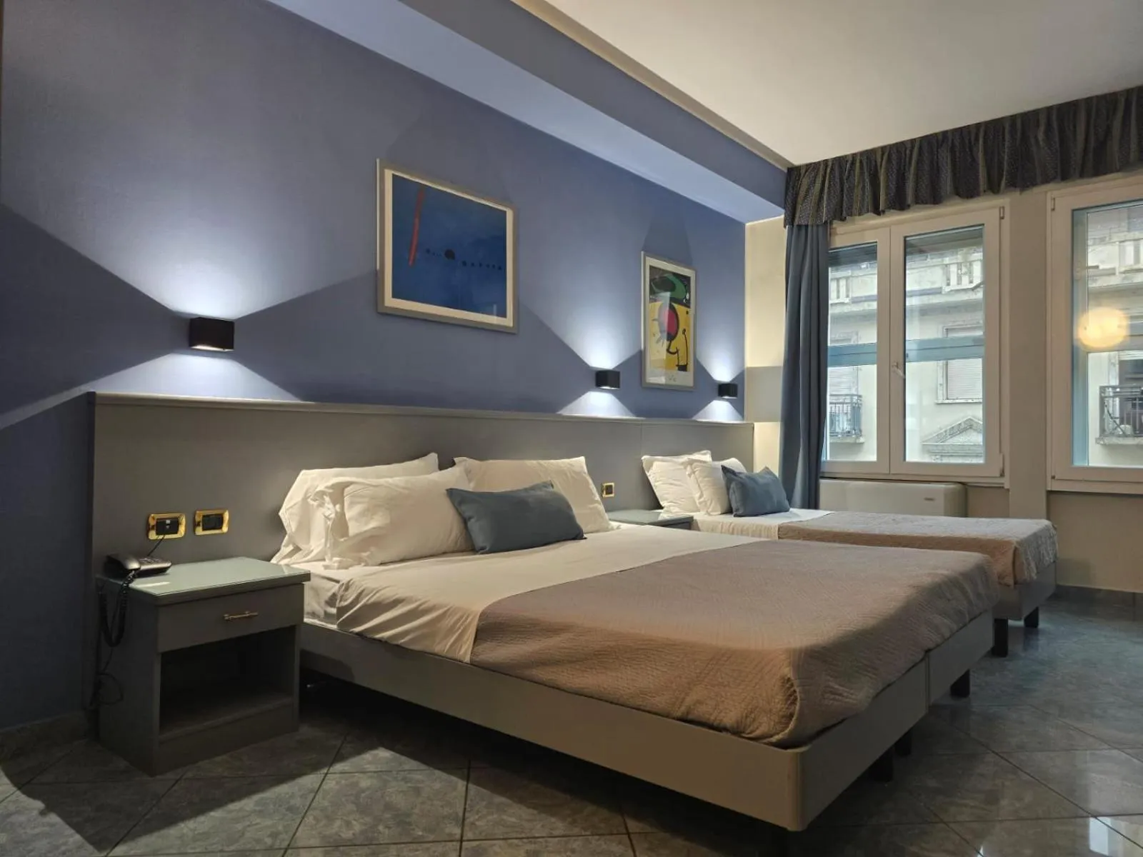 Bedroom, Bed in Hotel Vitruvio