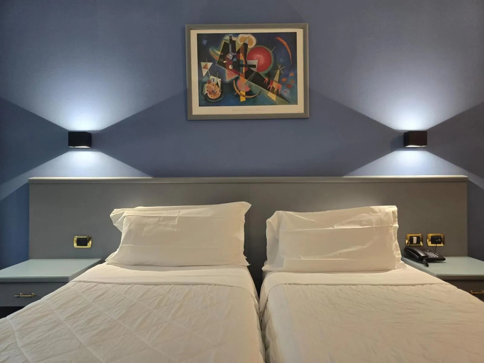 Bed in Hotel Vitruvio