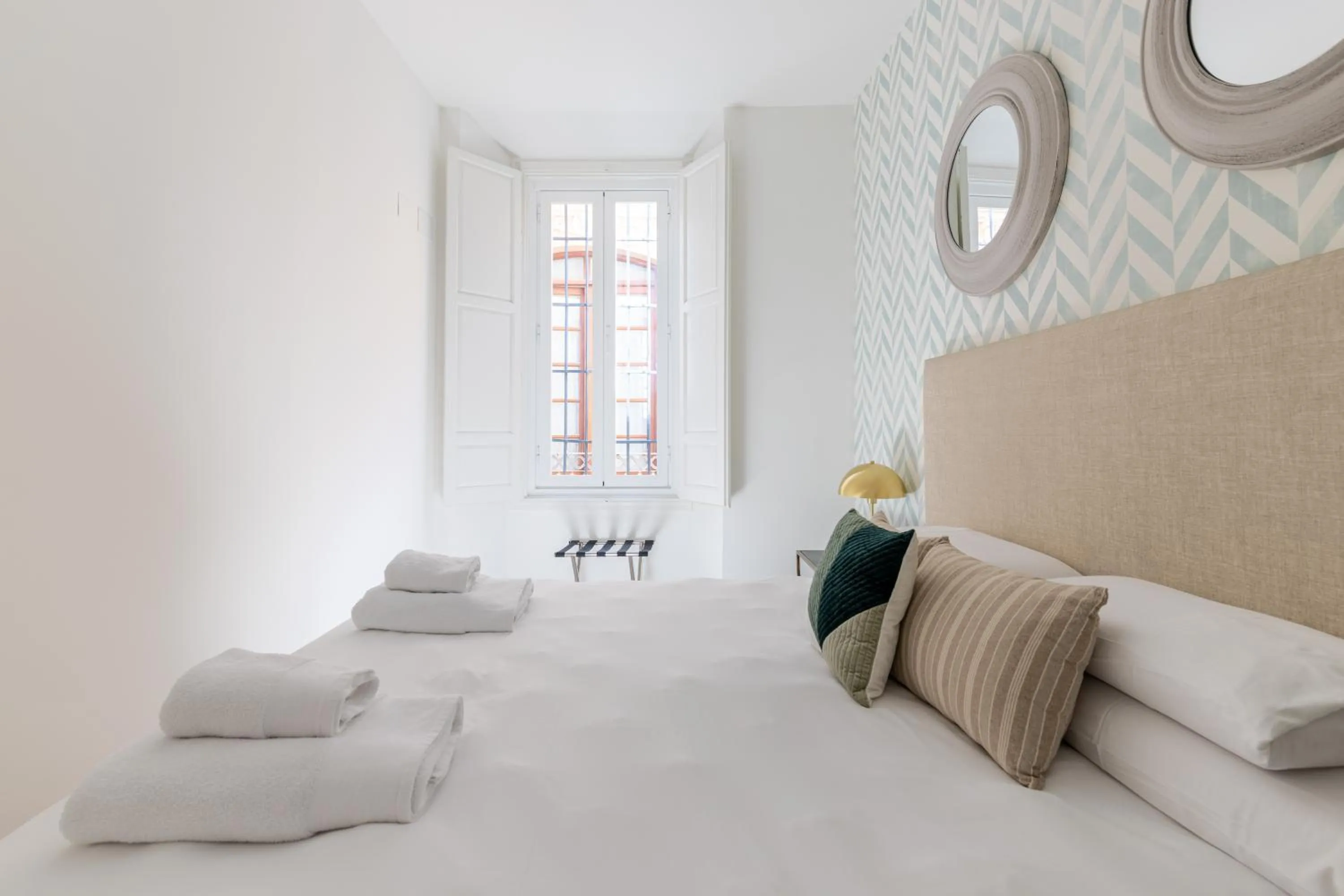 Bedroom, Bed in Thyssen Boutique Apartments by Caleta Homes