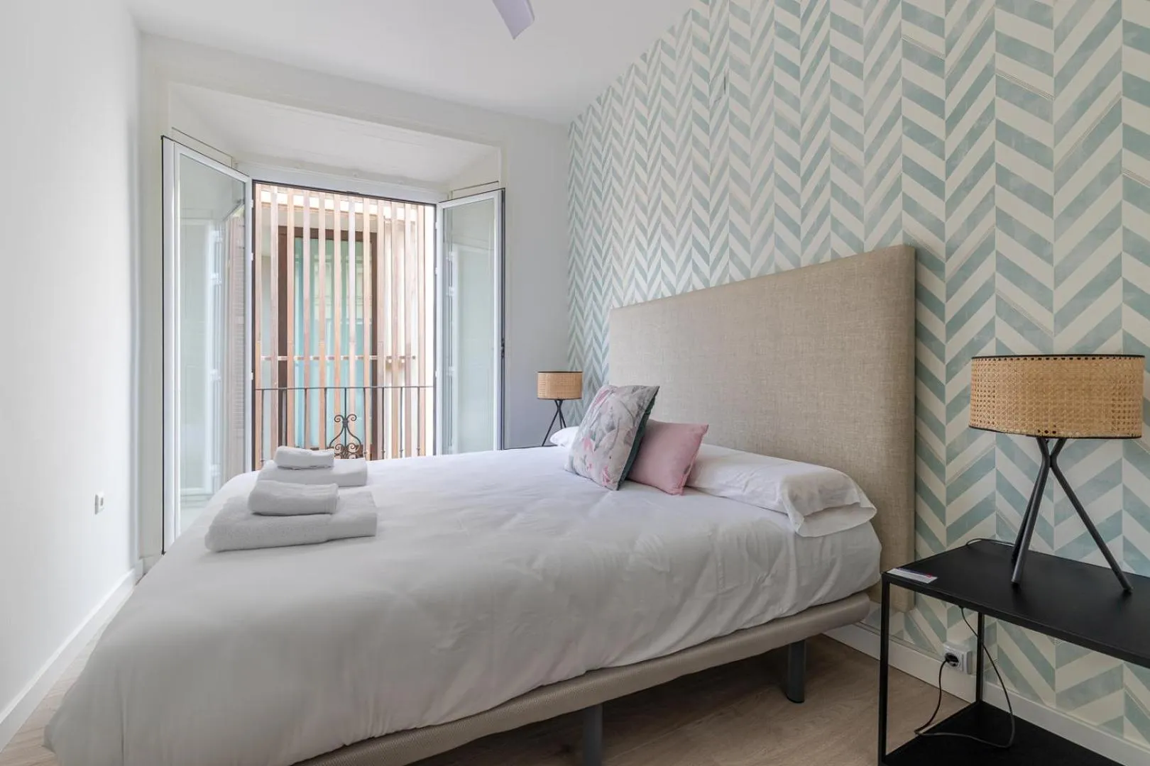 Bedroom, Bed in Thyssen Boutique Apartments by Caleta Homes
