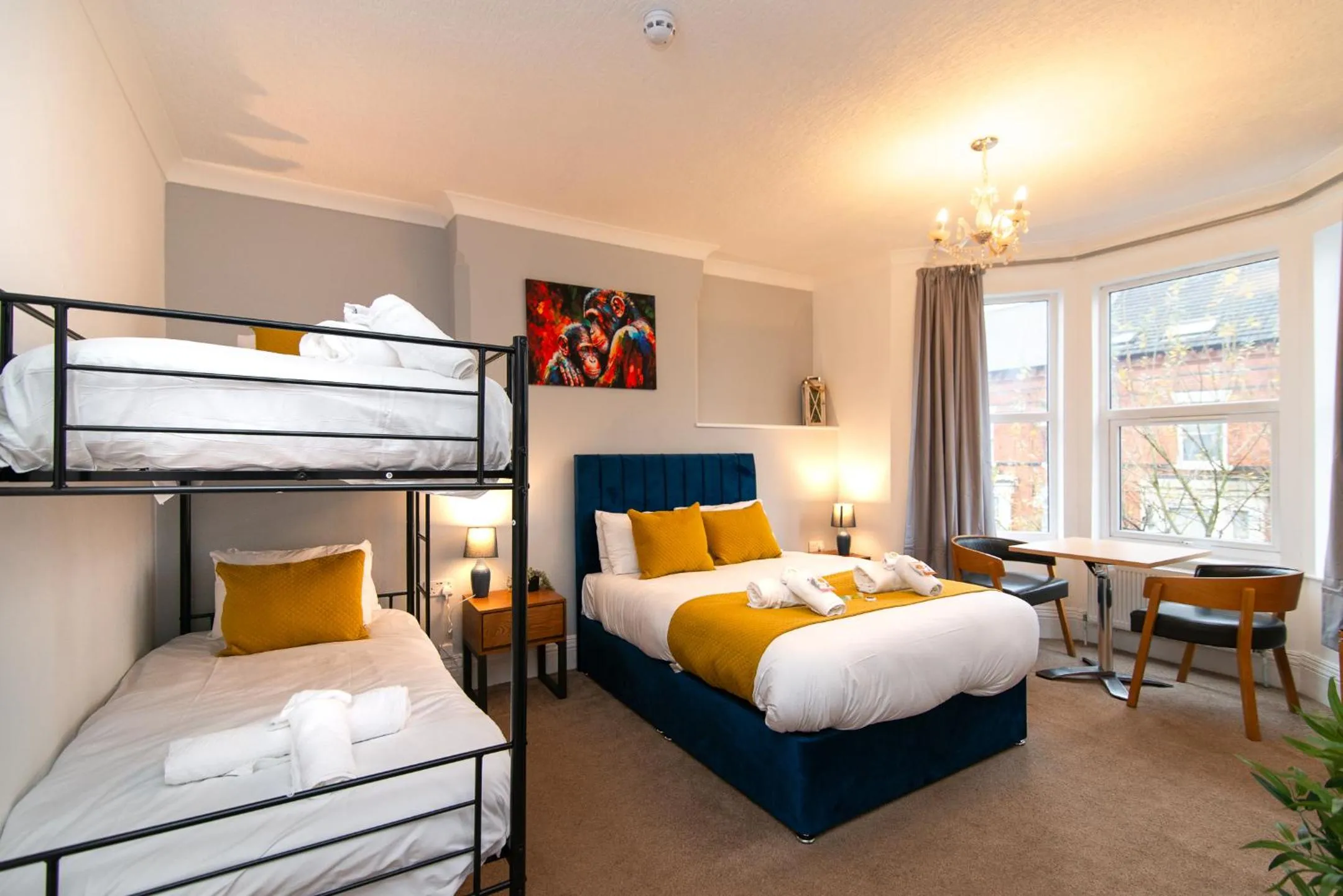 Bed in The Linden Leaf Rooms