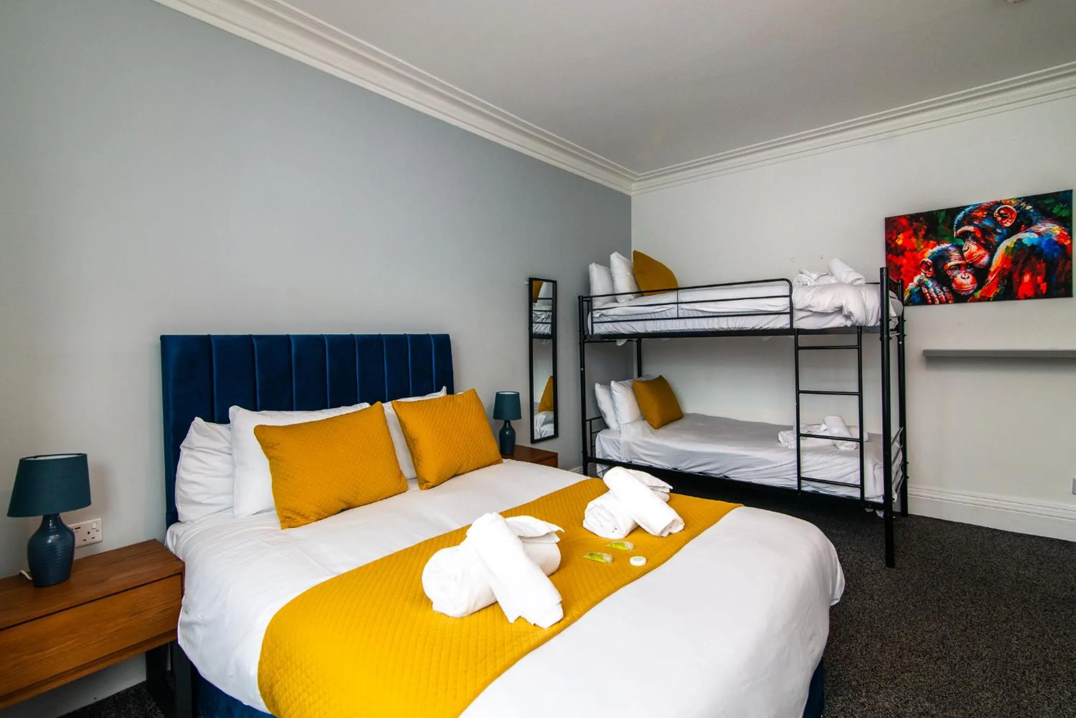 Bed in The Linden Leaf Rooms