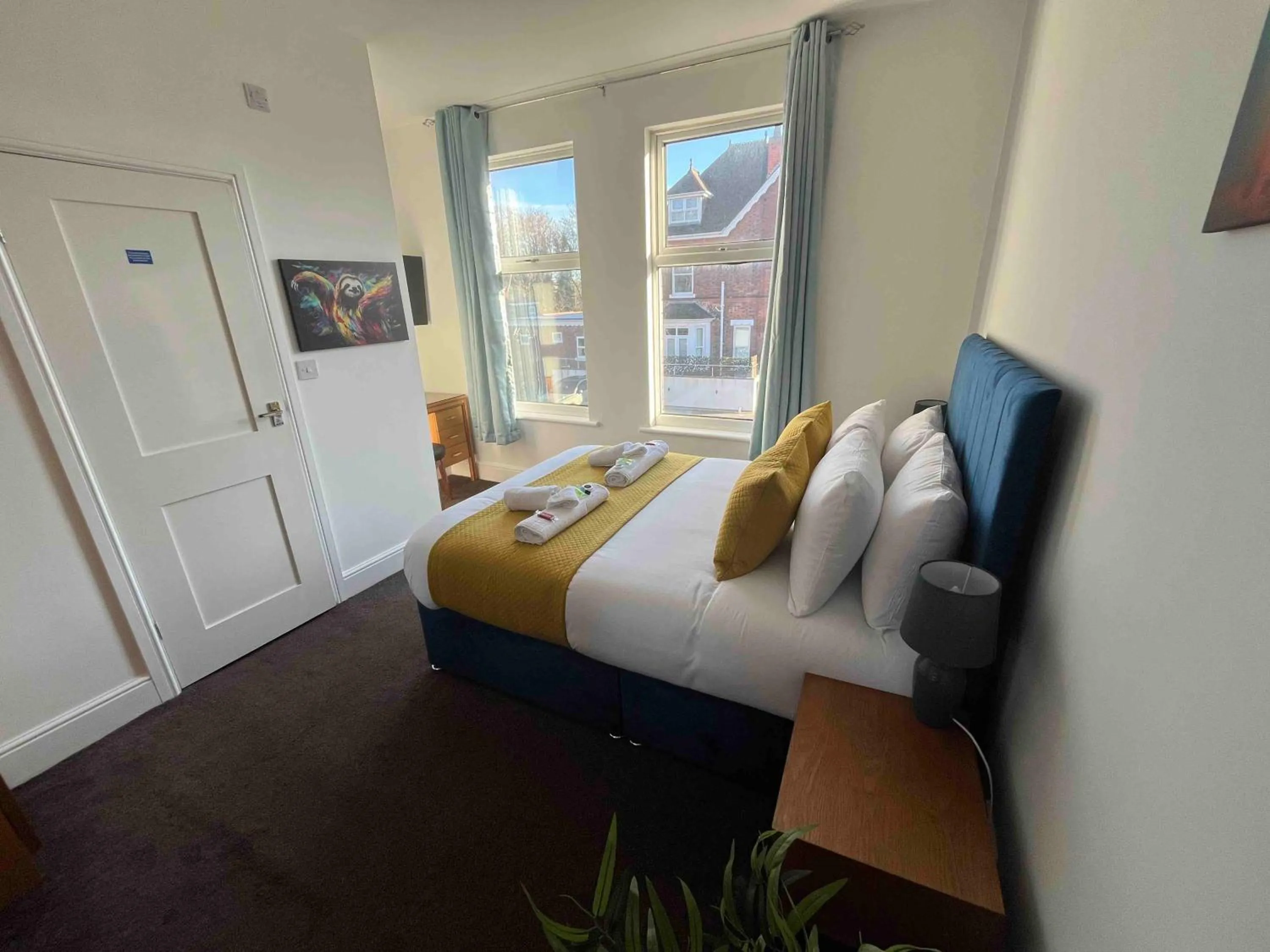 Bed in The Linden Leaf Rooms