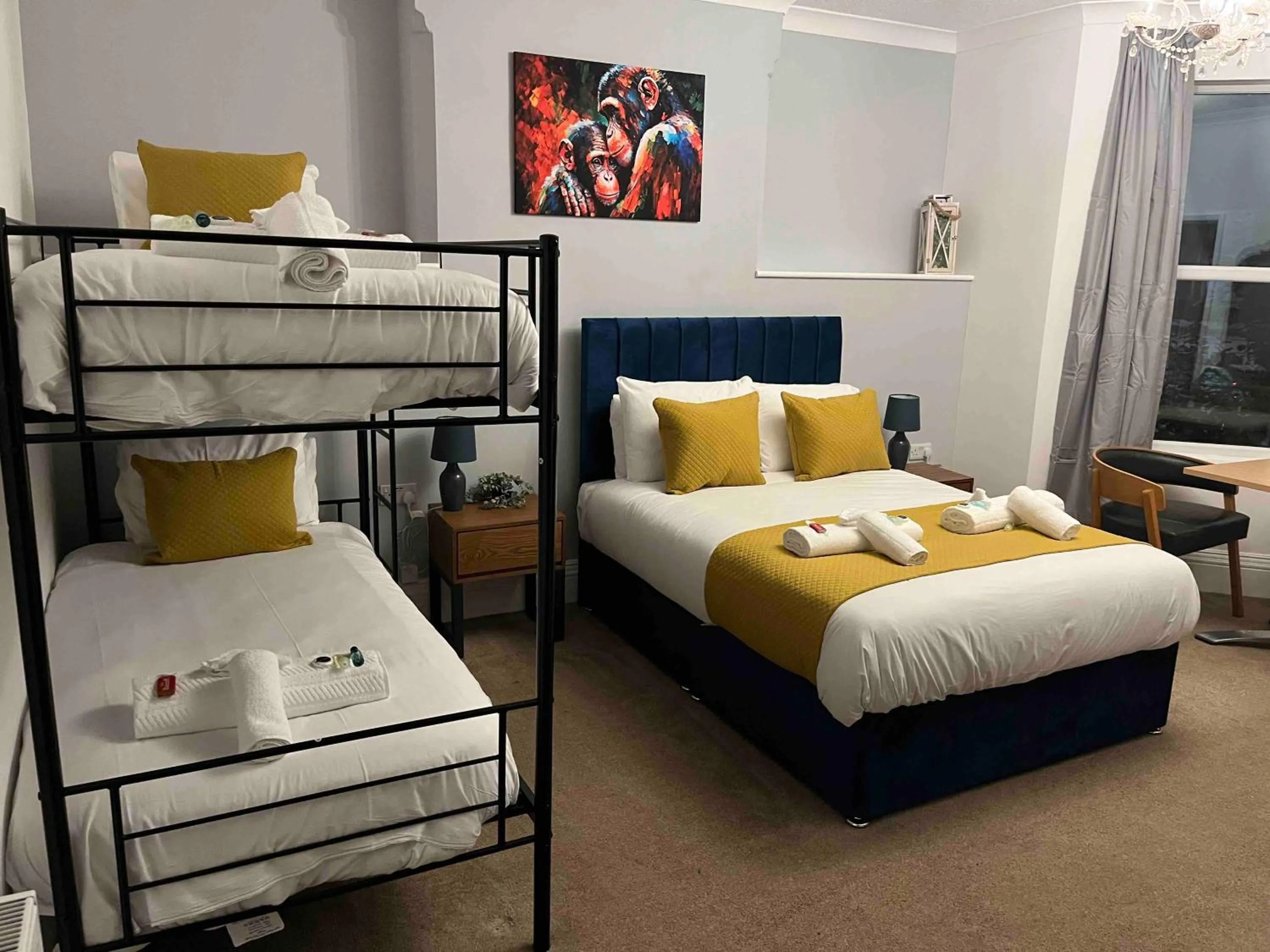 Bed in The Linden Leaf Rooms