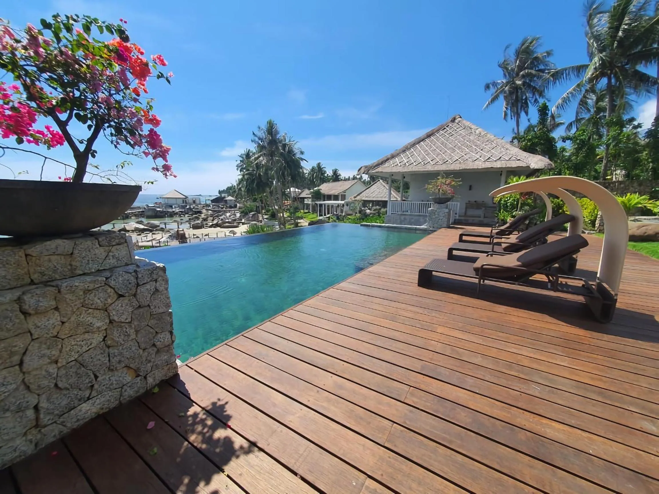 Pool view in Adiwana Jelita Sejuba Natuna