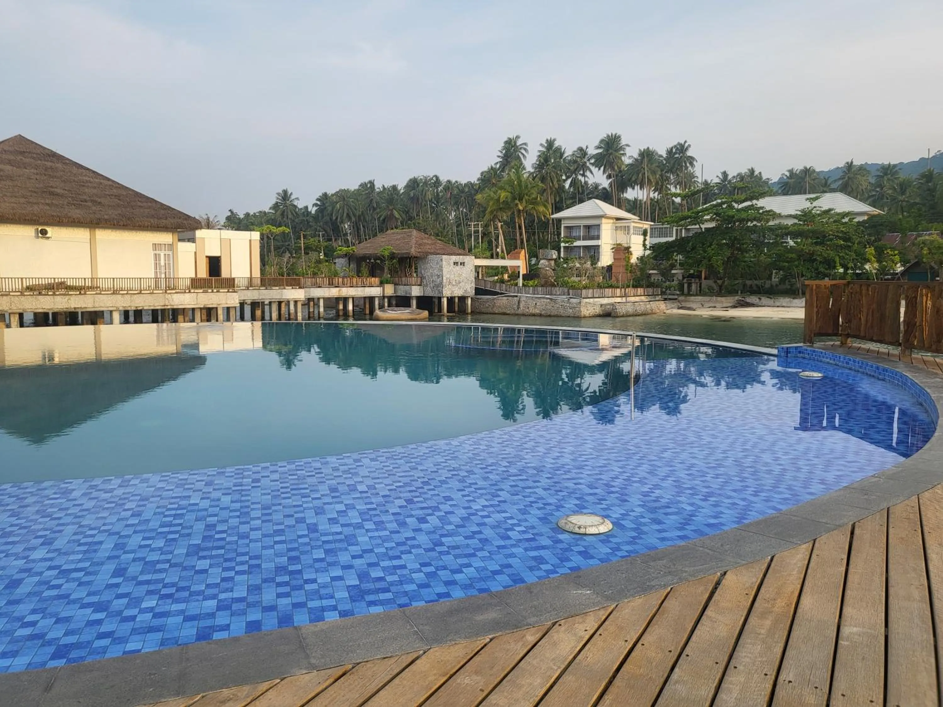 Swimming pool in Adiwana Jelita Sejuba Natuna