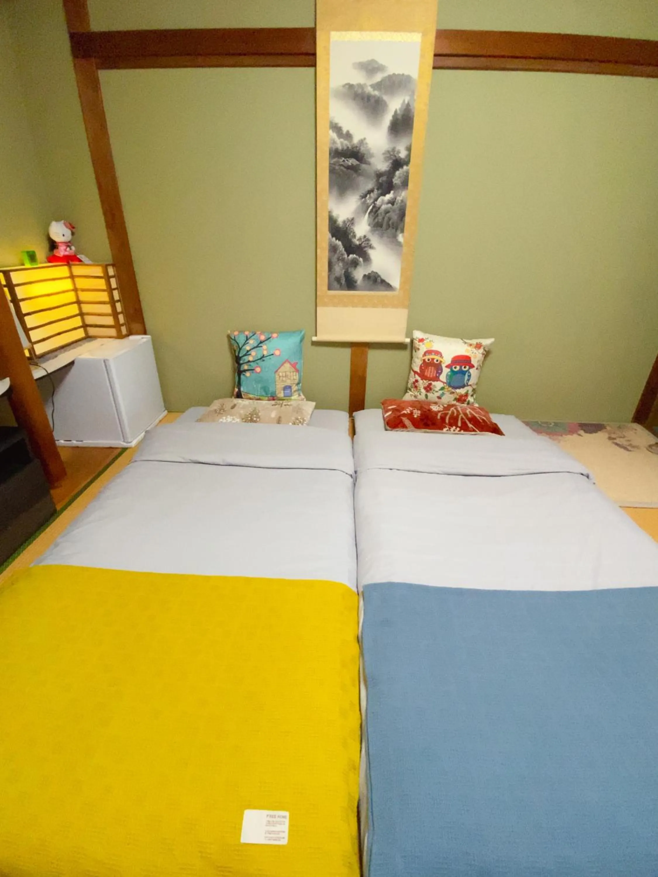 Bed in Hanamizuki Onsen Resort