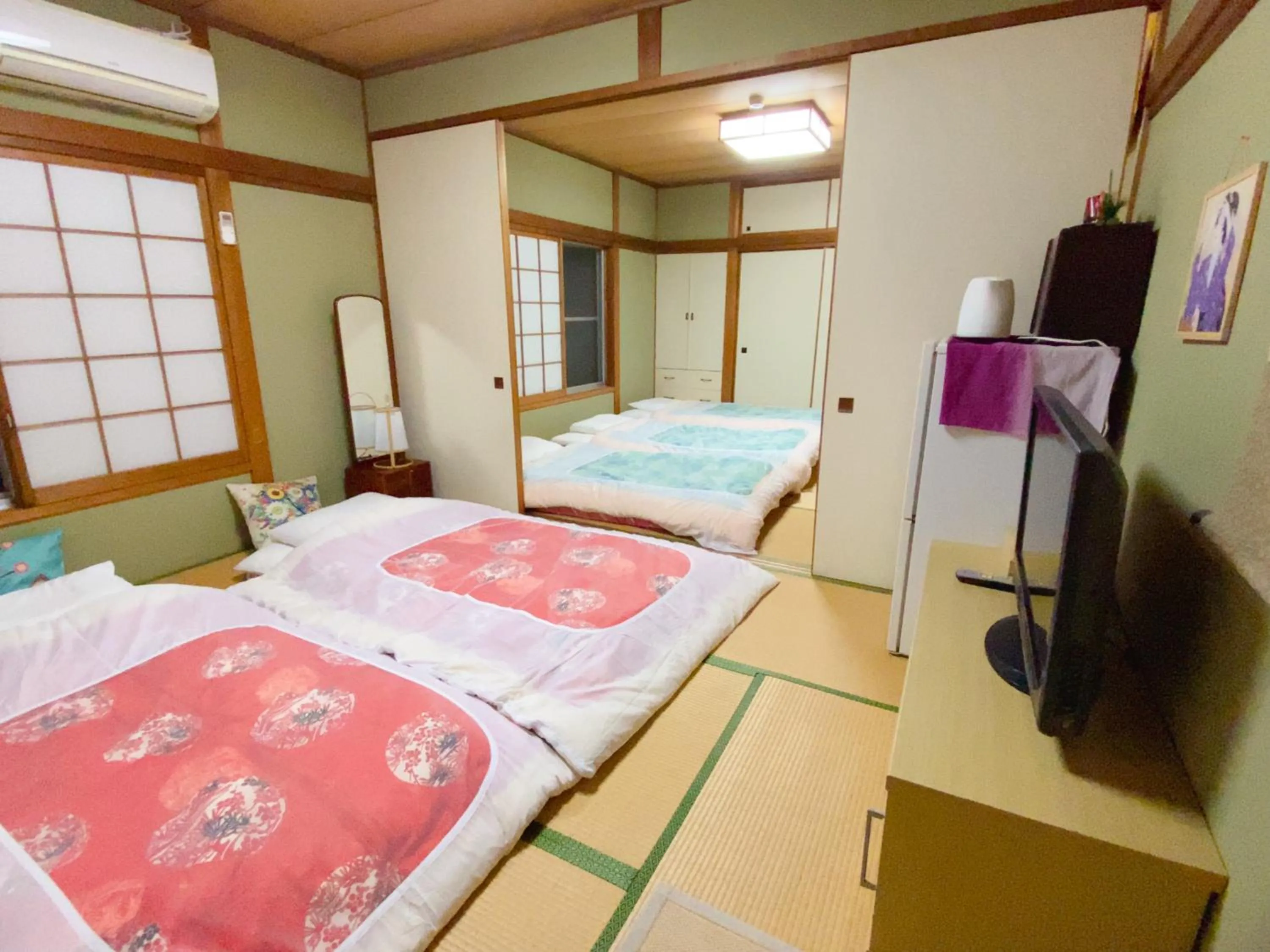 Bed in Hanamizuki Onsen Resort