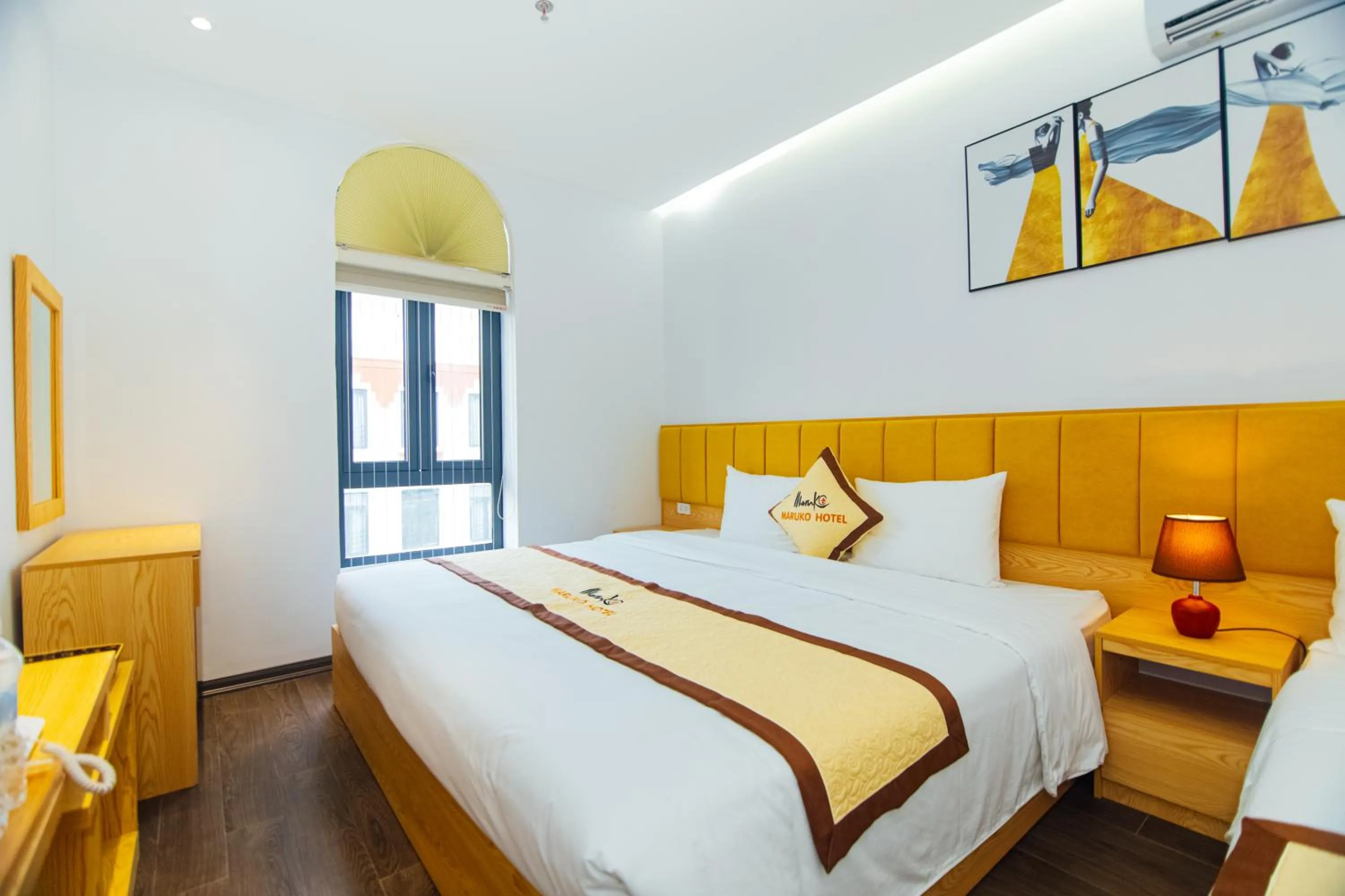 Bed in Maruko Hạ Long Hotel