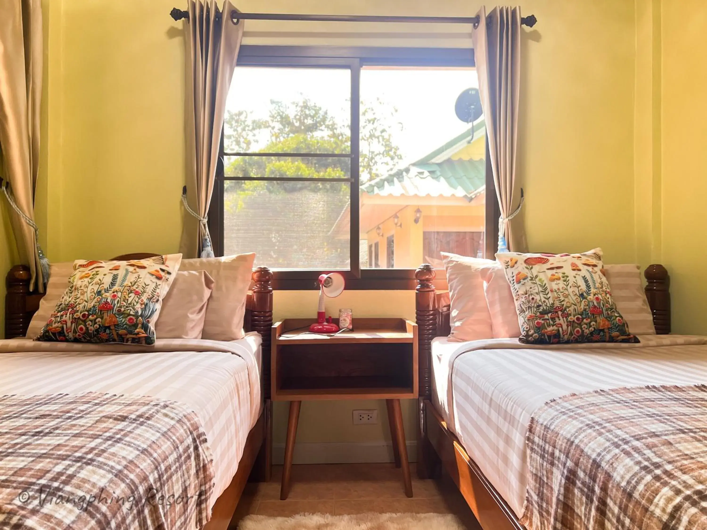 Bed in ViangPhing Resort Bed in ViangPhing Resort