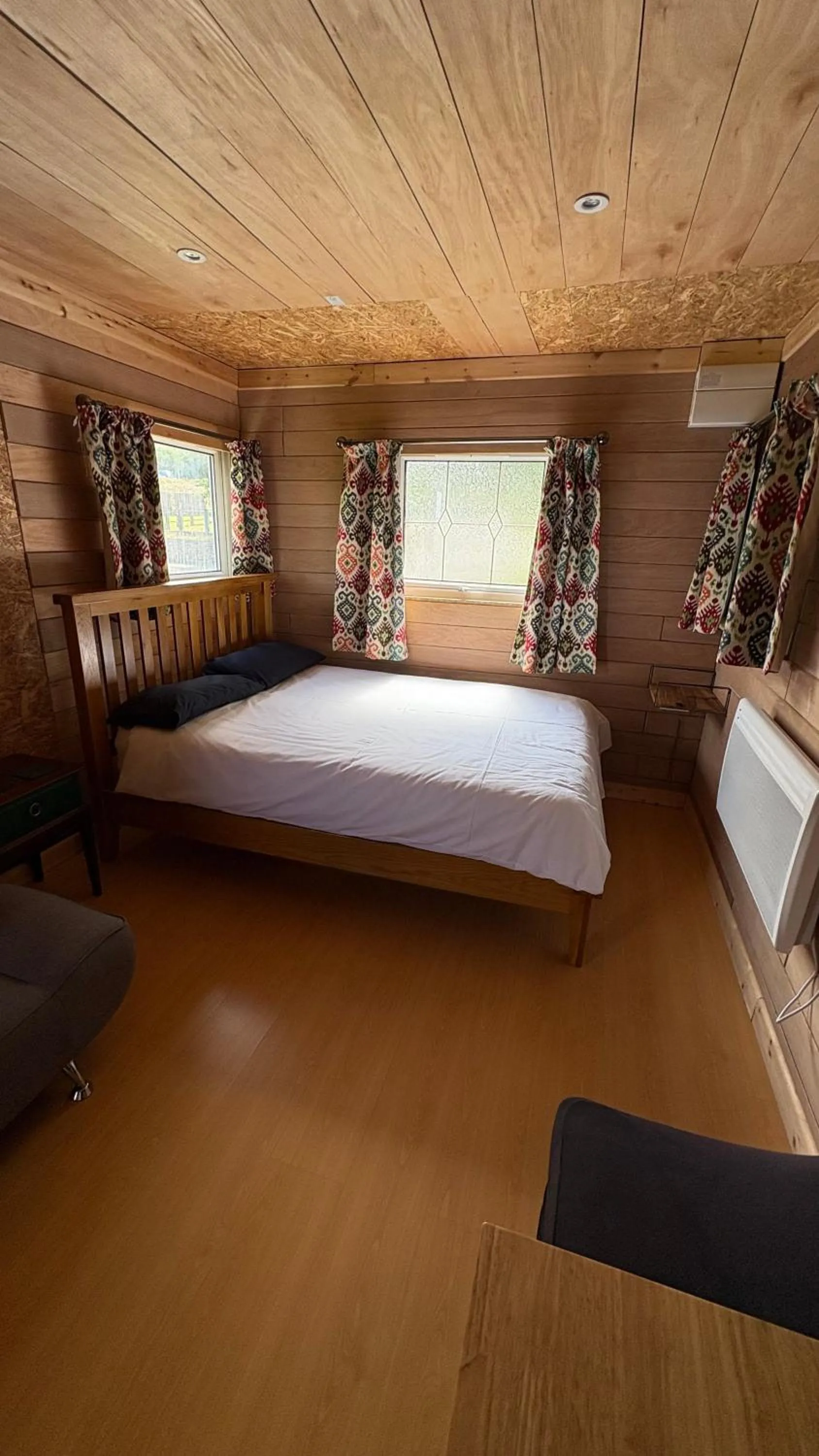 Bed in Bryn Bettws Lodge