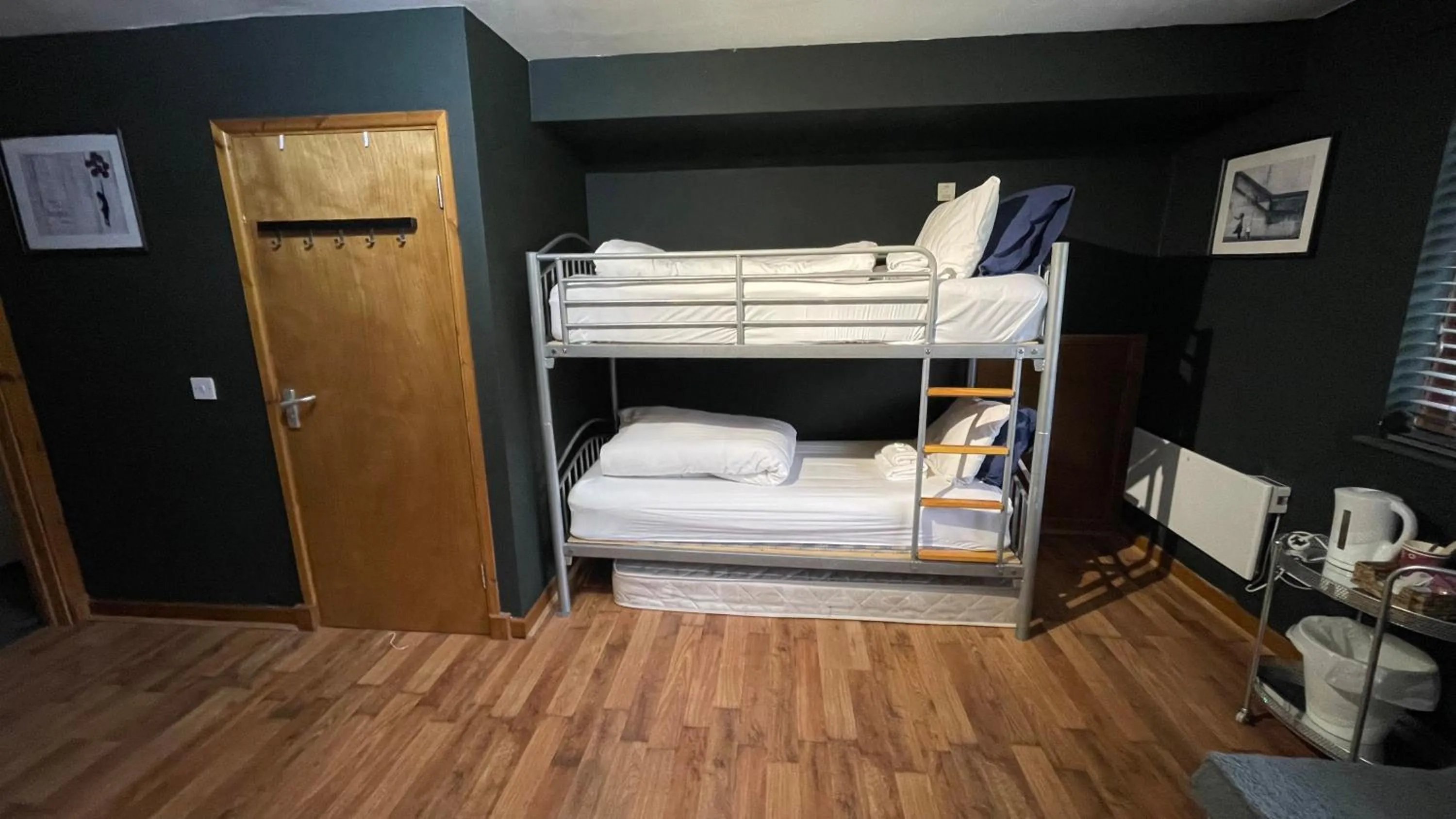 Bed in Bryn Bettws Lodge