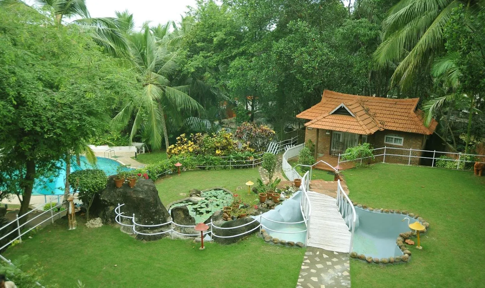 Bird's eye view in Swagath Holiday Resort