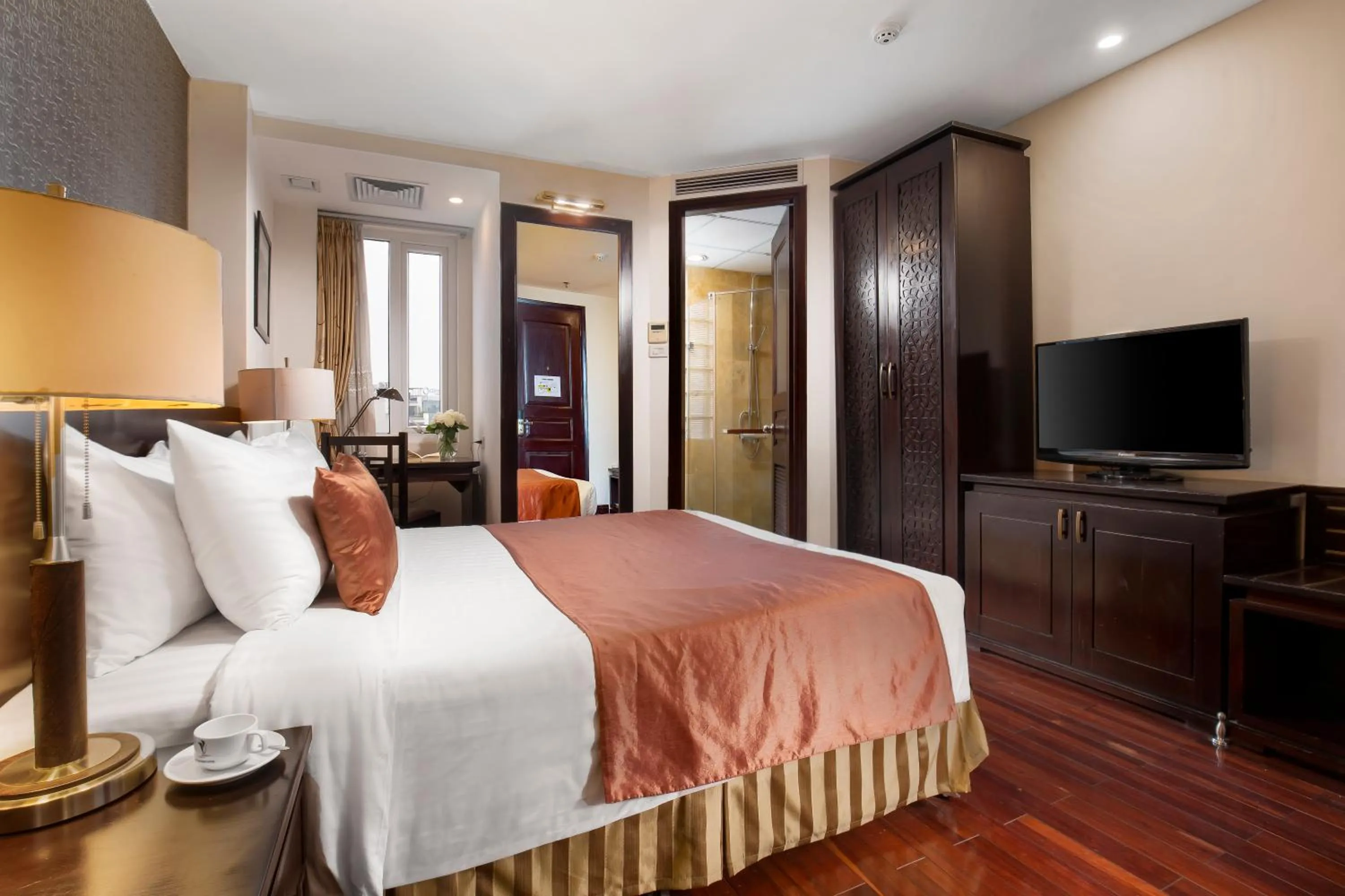 Bed in TK123 Hanoi Hotel