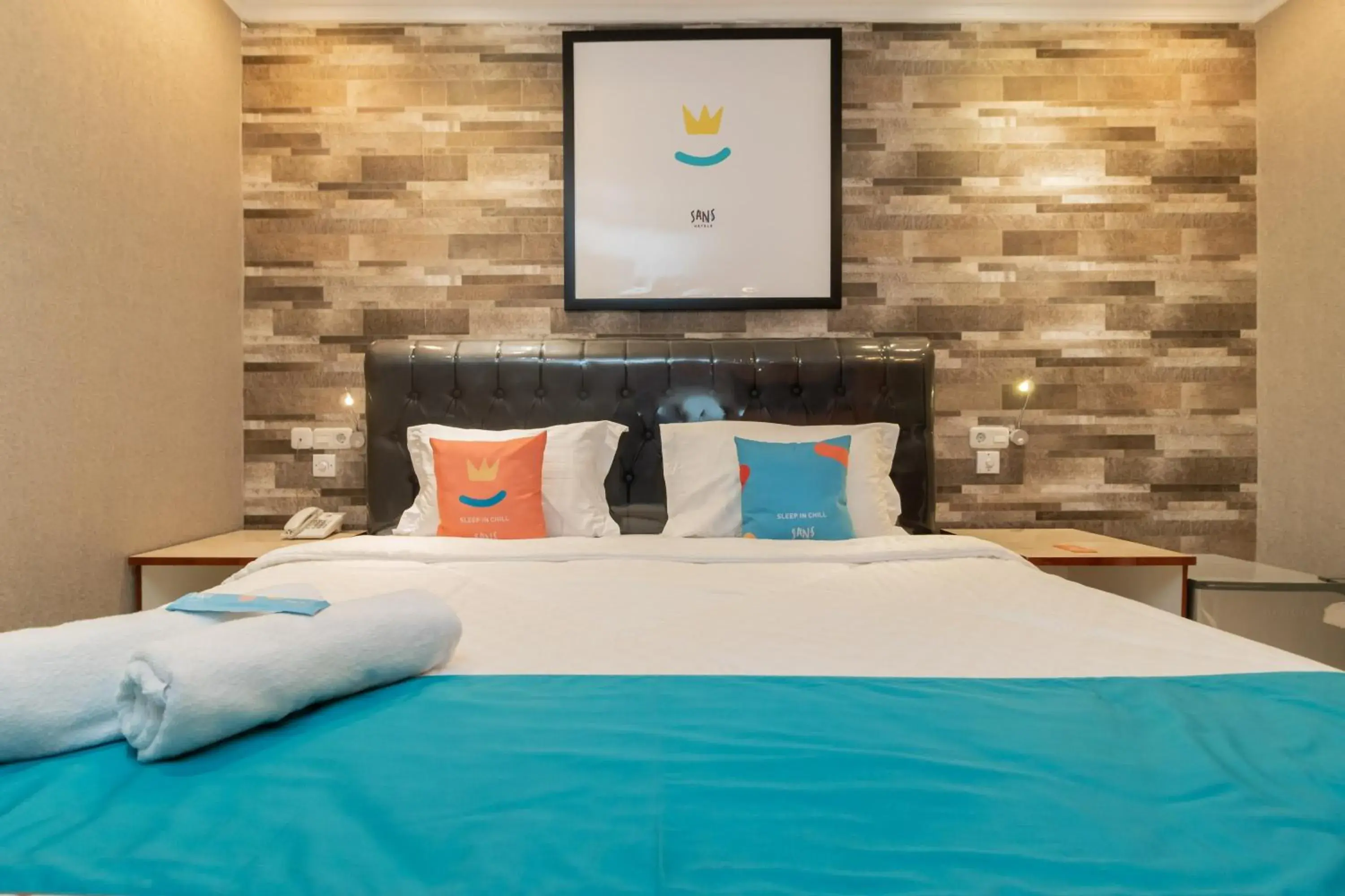 Bedroom, Bed in Sans Hotel Beauty Palembang Bedroom, Bed in Sans Hotel Beauty Palembang