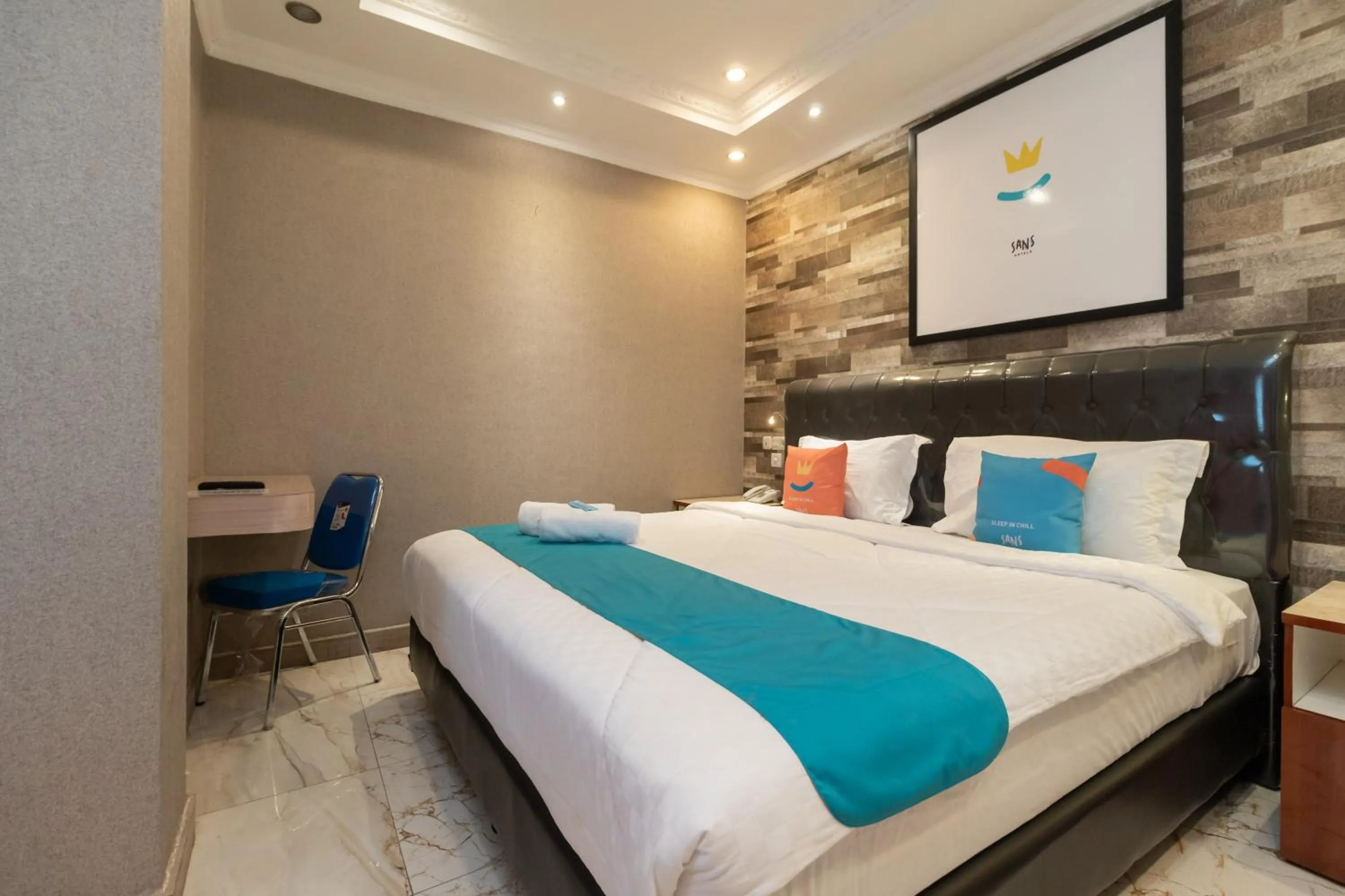 Bedroom, Bed in Sans Hotel Beauty Palembang