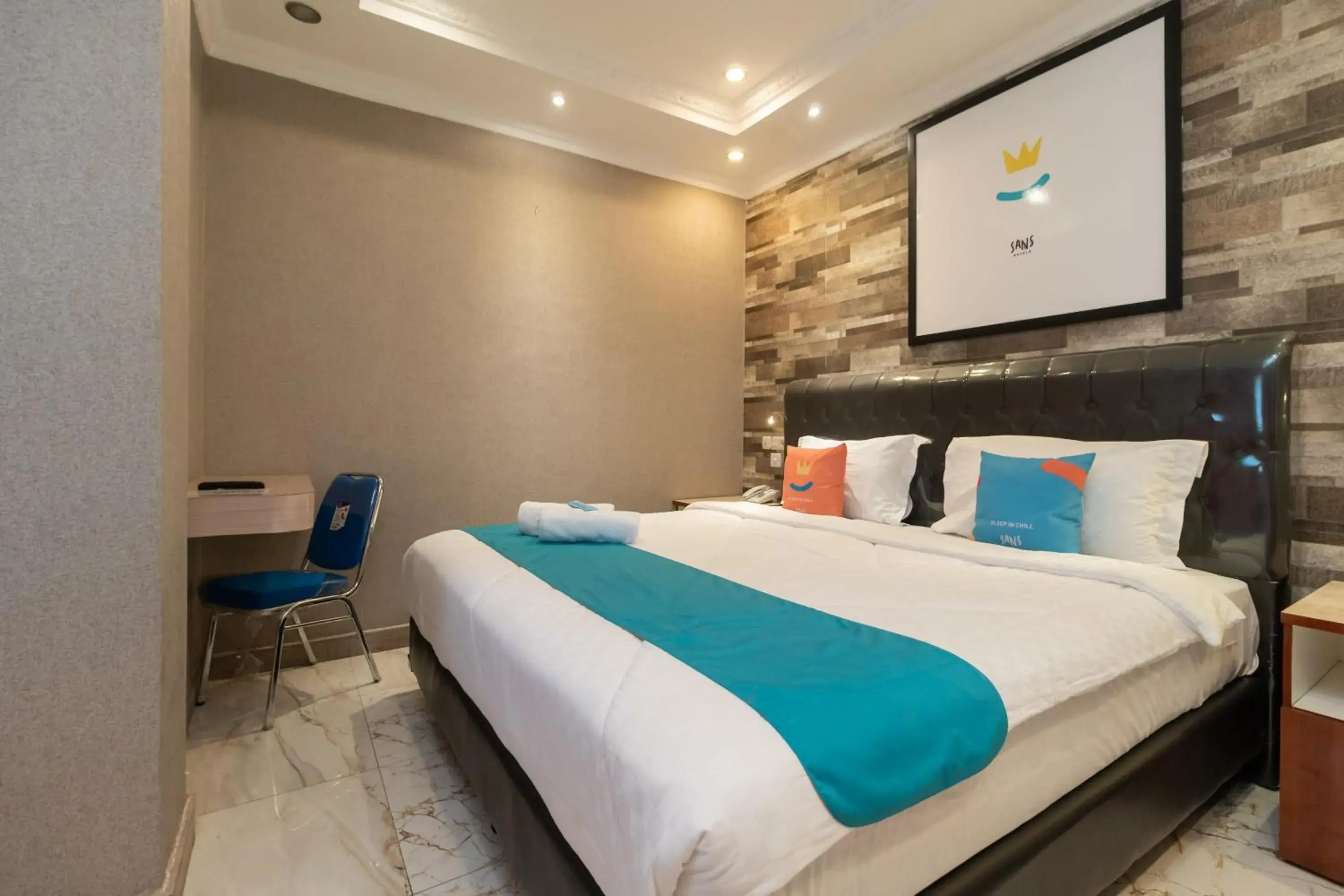 Bedroom, Bed in Sans Hotel Beauty Palembang Bedroom, Bed in Sans Hotel Beauty Palembang