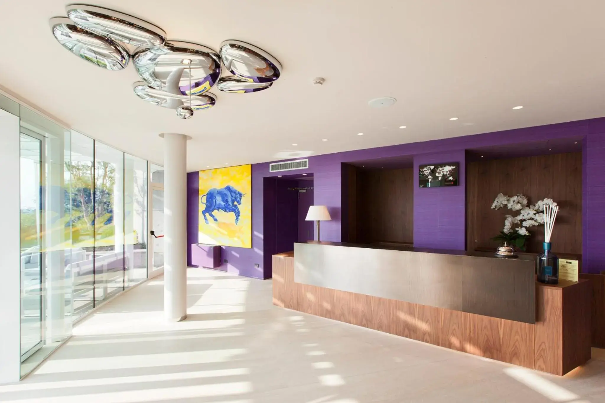 Lobby or reception in Albavilla Hotel & Co Lobby or reception in Albavilla Hotel & Co