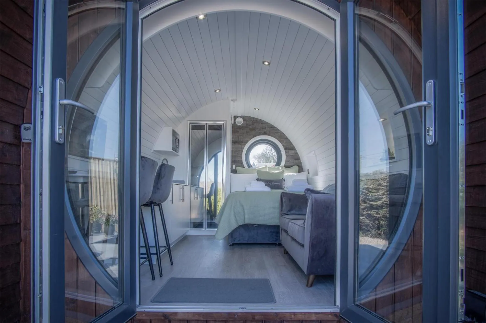 Floor plan, Bed in Bracken Burrows - 1 Bedroom Pod - New Hedges