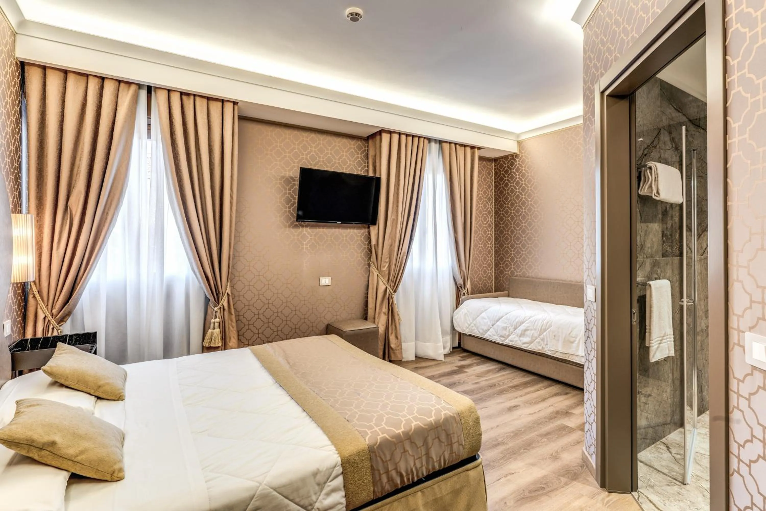 Bed in Hotel Belle Arti