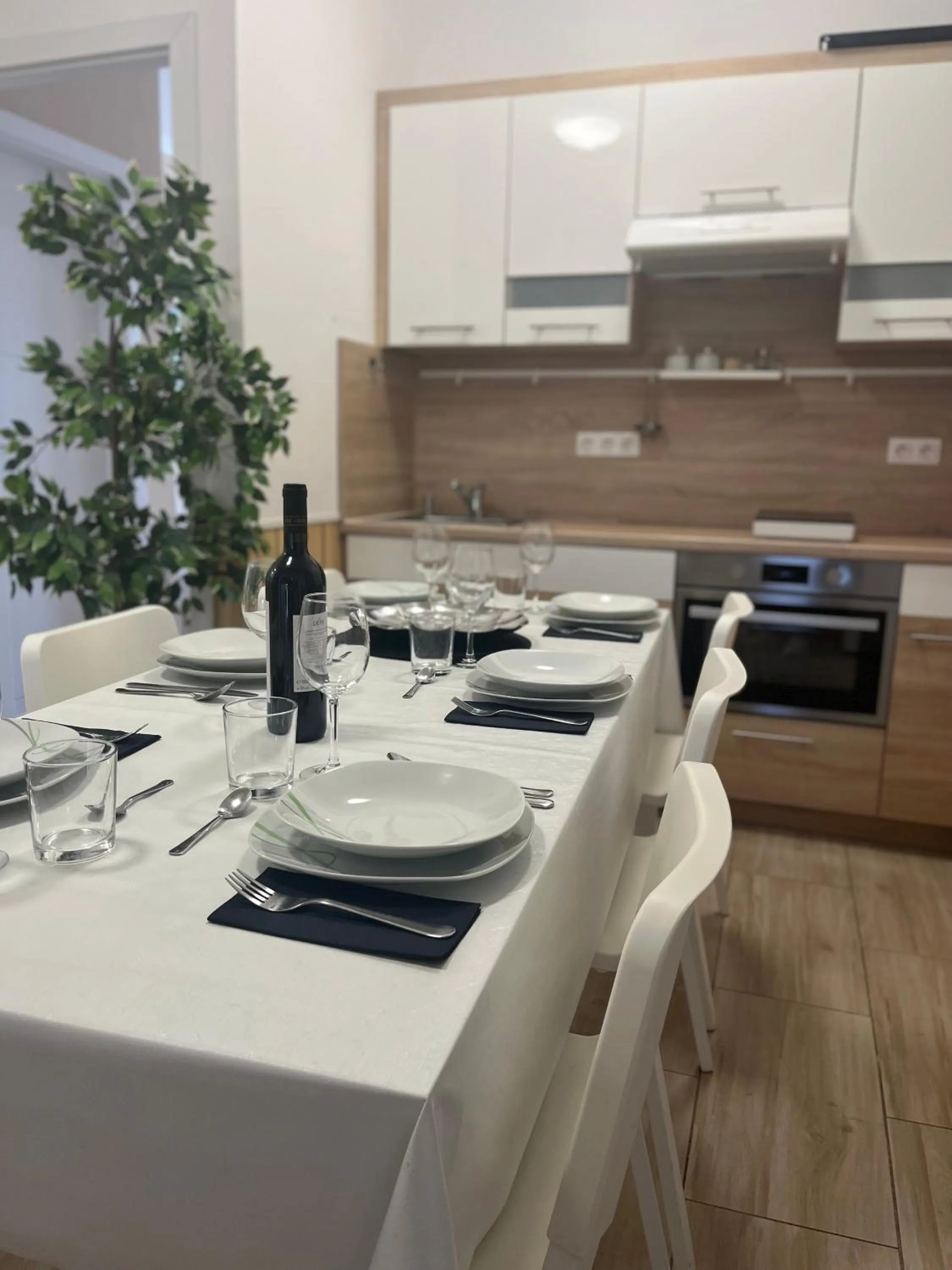 Kitchen or kitchenette in Camille Apartmanhouse