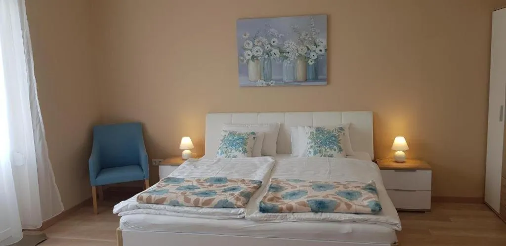 Bed in Camille Apartmanhouse