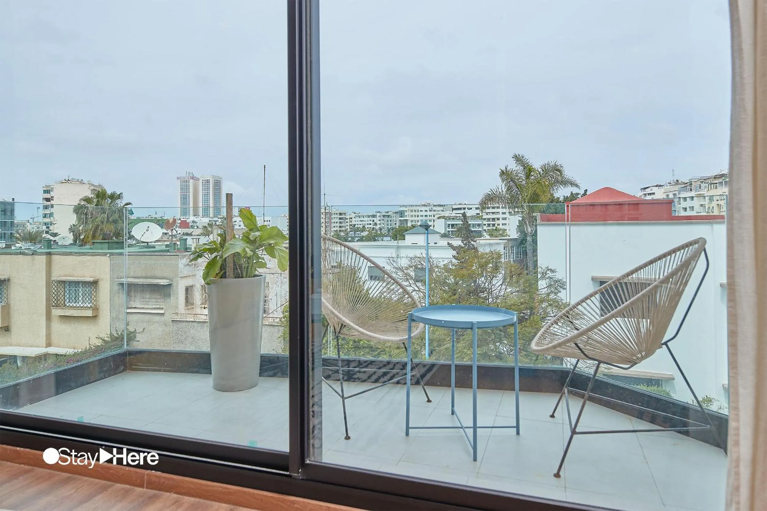 Balcony/Terrace in Stayhere Casablanca - Palmier - Executive Residence