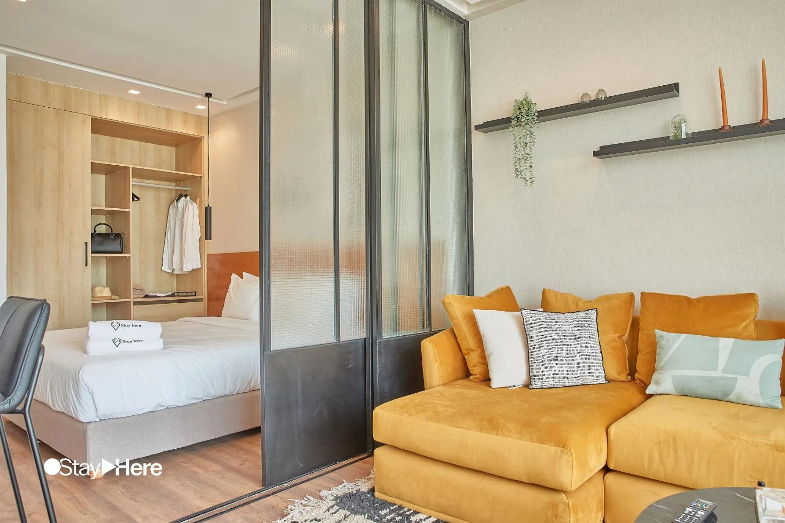 Bedroom, Bed in Stayhere Casablanca - Palmier - Executive Residence